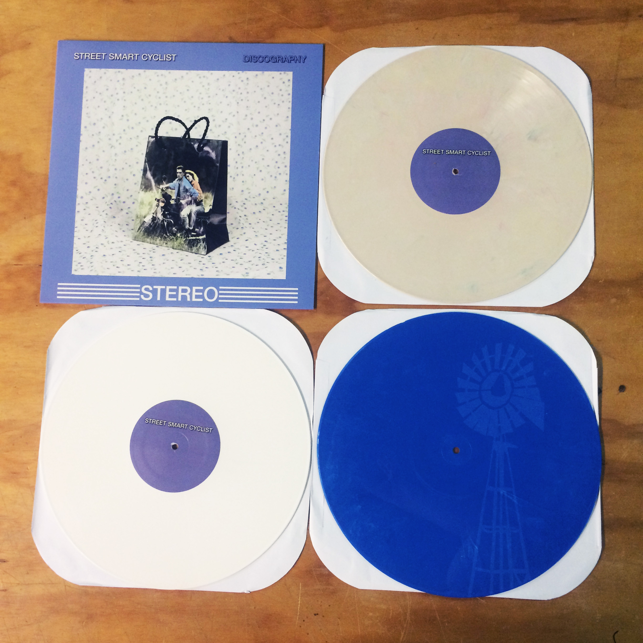 Product shots of Street Smart Cyclist - Discography 12 Inch