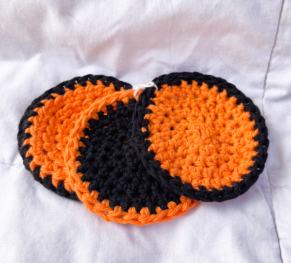Black and Orange Coasters