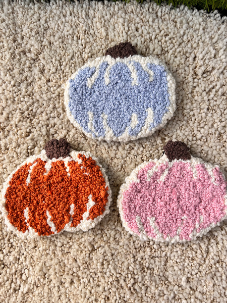 Punch Needle Cotton Yarn Coasters