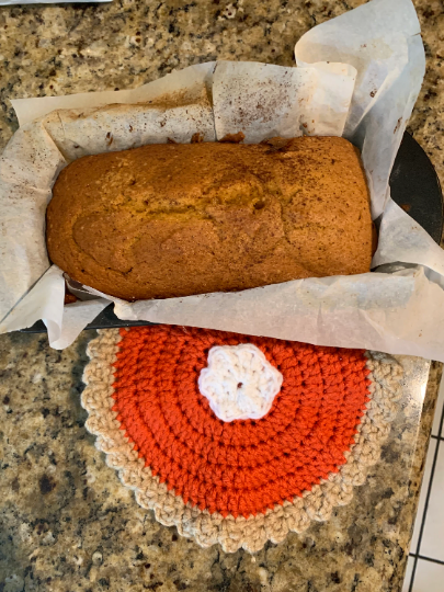 Decorative Pumpkin Pie Pot Holder