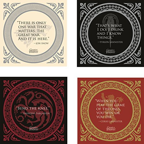 Dark Horse Deluxe Game of Thrones: Quotes Coaster Set
