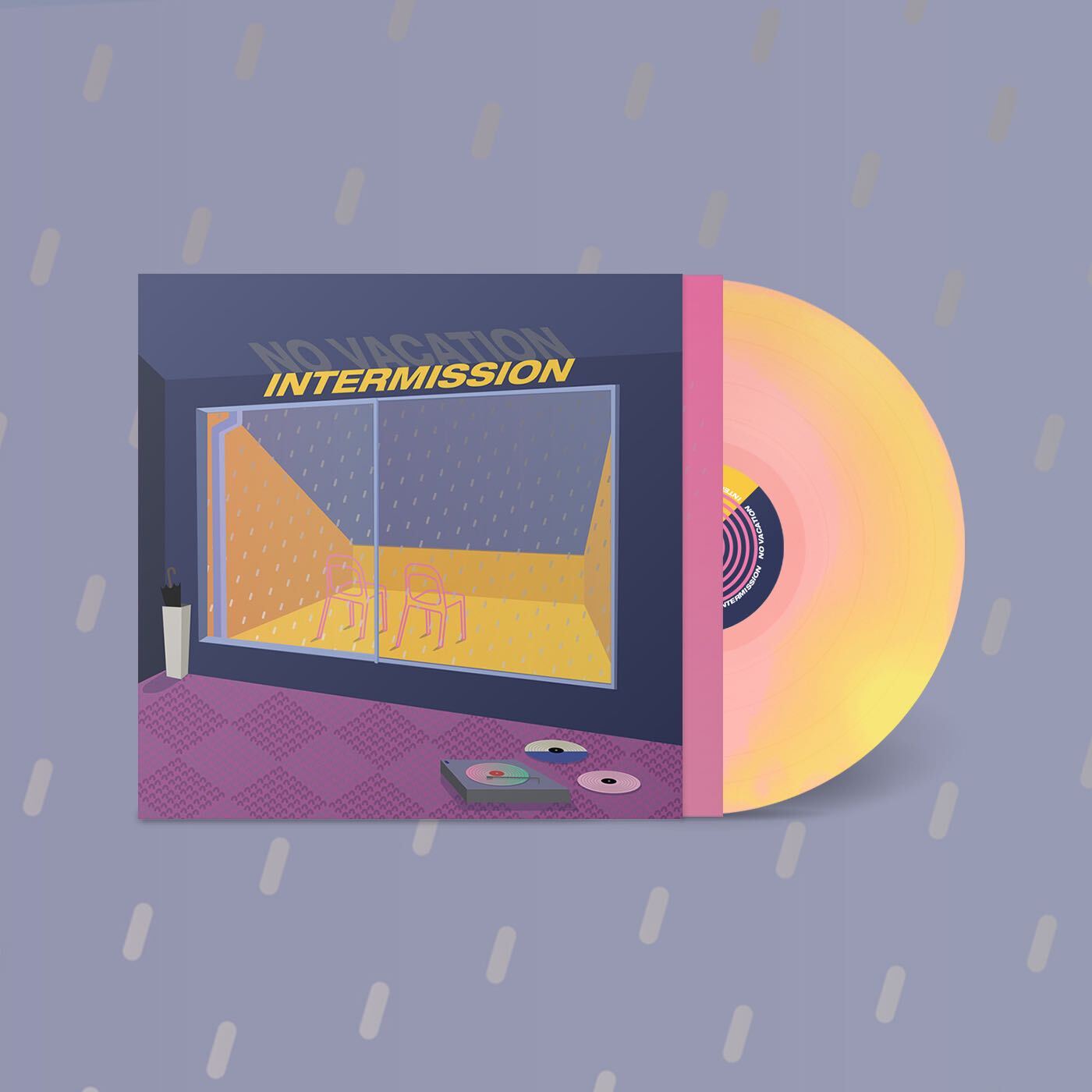 Product shots of No Vacation - Intermission
