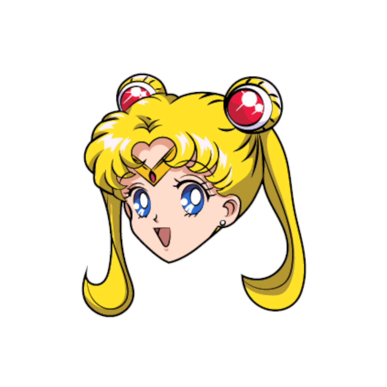 Sailor Moon Face Sticker