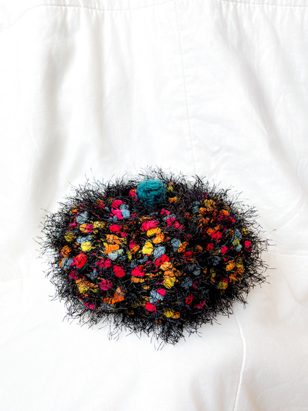 Fuzzy Confetti Pumpkin