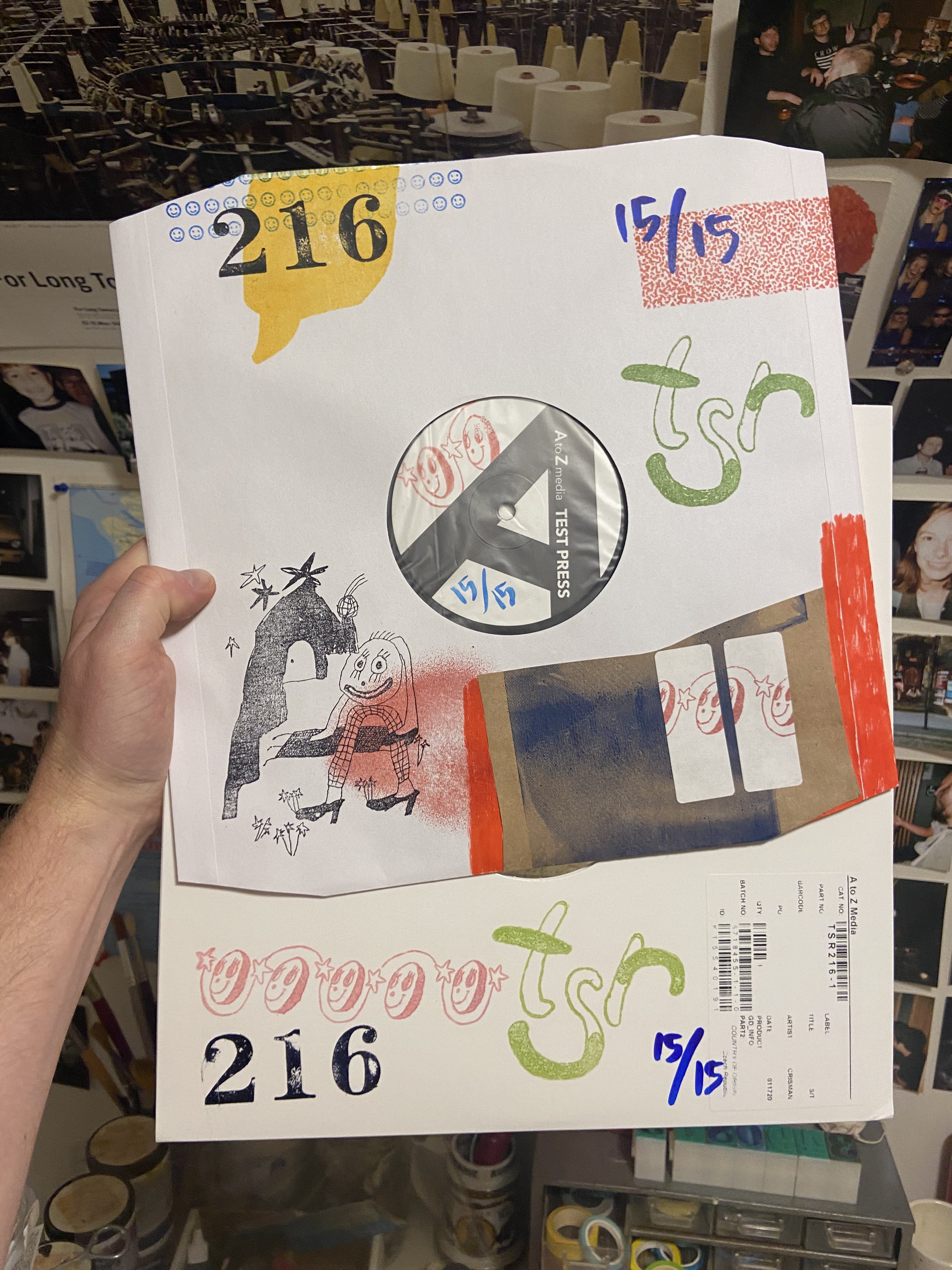 Product shots of Topshelf Records - Random Test Pressings