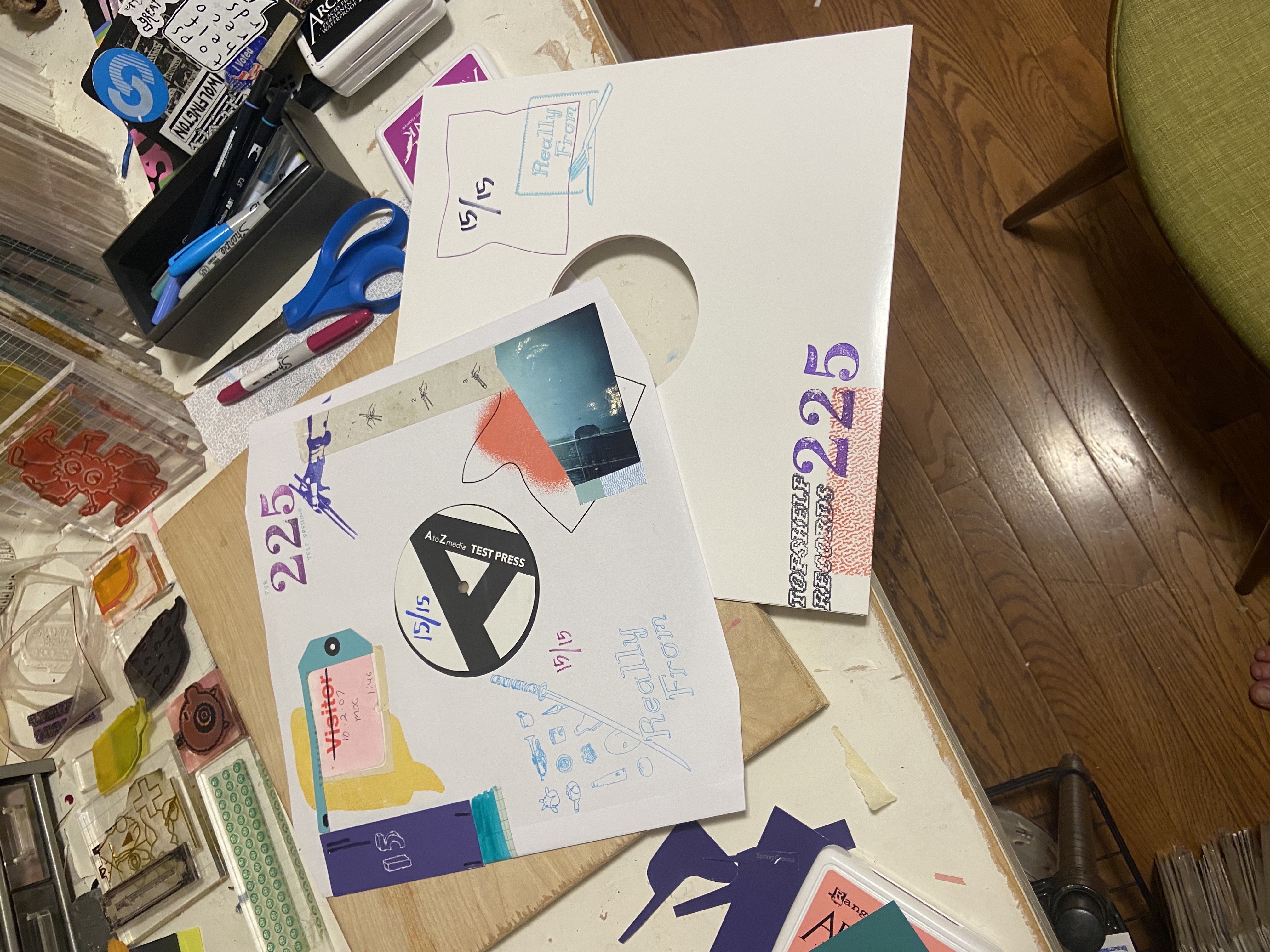 Product shots of Topshelf Records - Random Test Pressings
