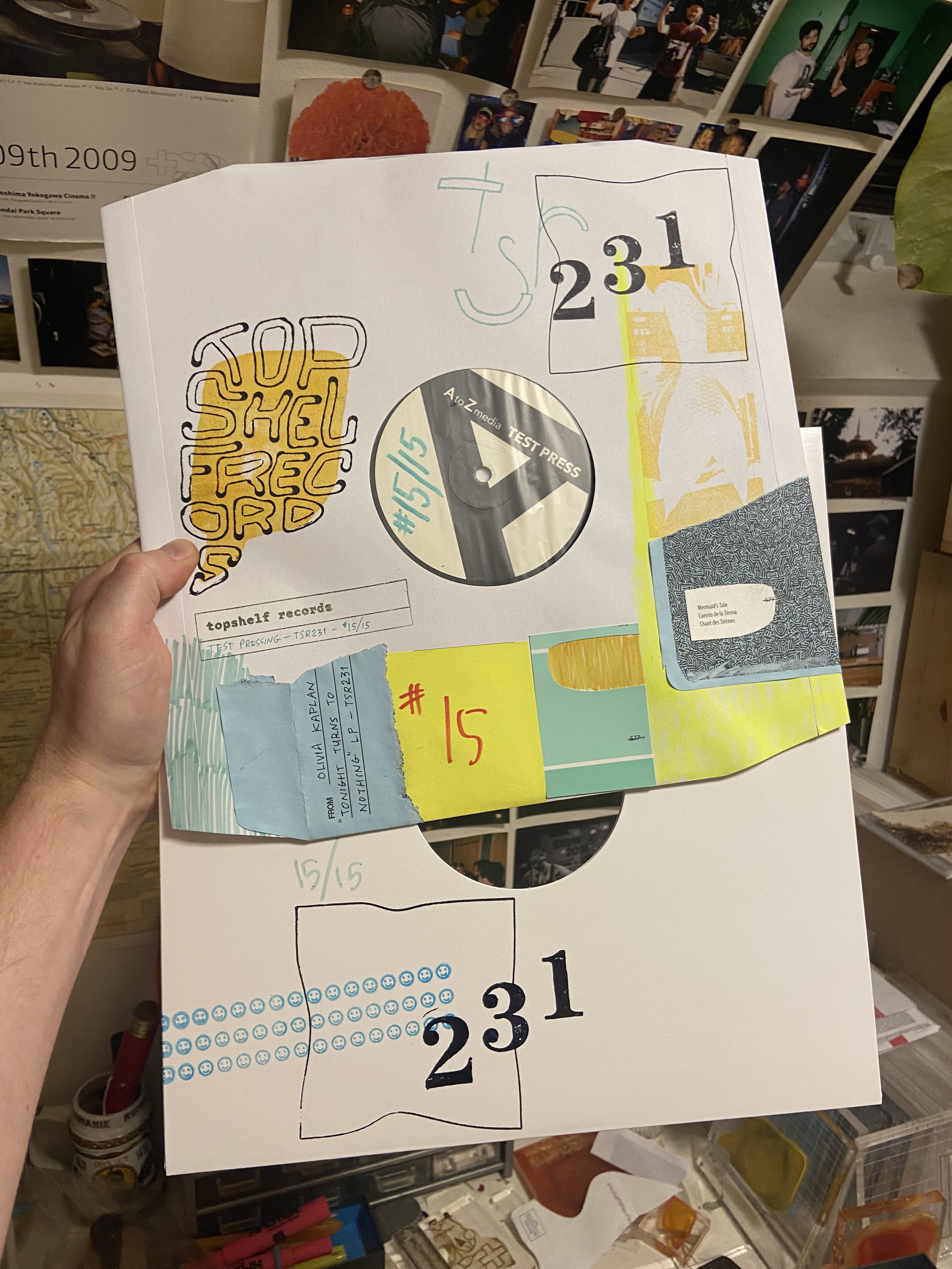 Product shots of Topshelf Records - Random Test Pressings