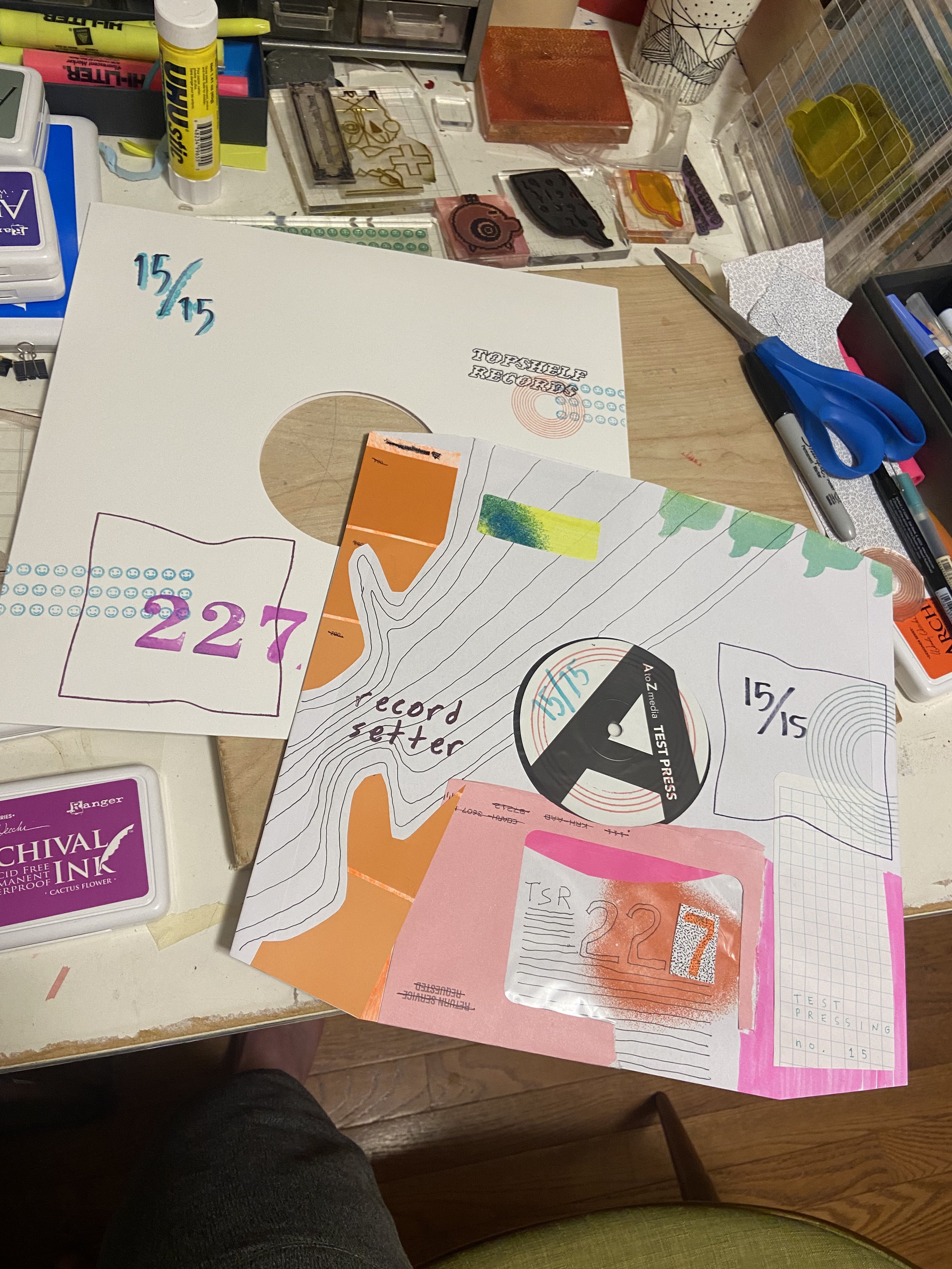 Product shots of Topshelf Records - Random Test Pressings