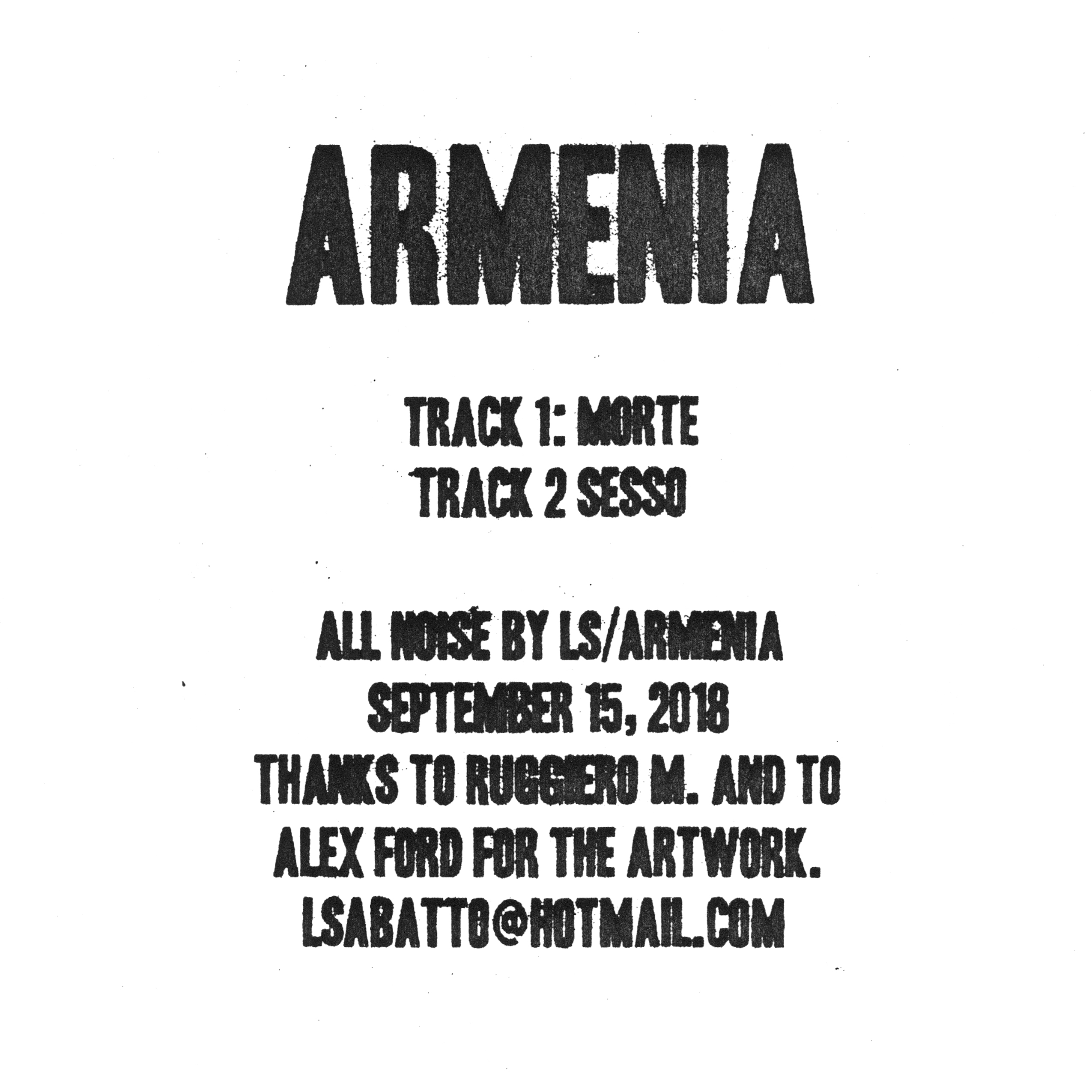 Armenia - La Morte della Sensualità