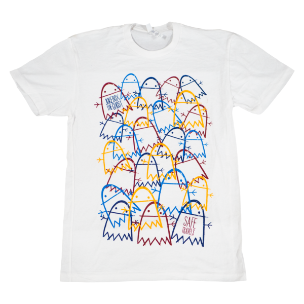 T-shirt Homme Mister Tee - Imprimé "Happy Me I See Ghosts" - Coupe Décontractée, Tissu Confortable