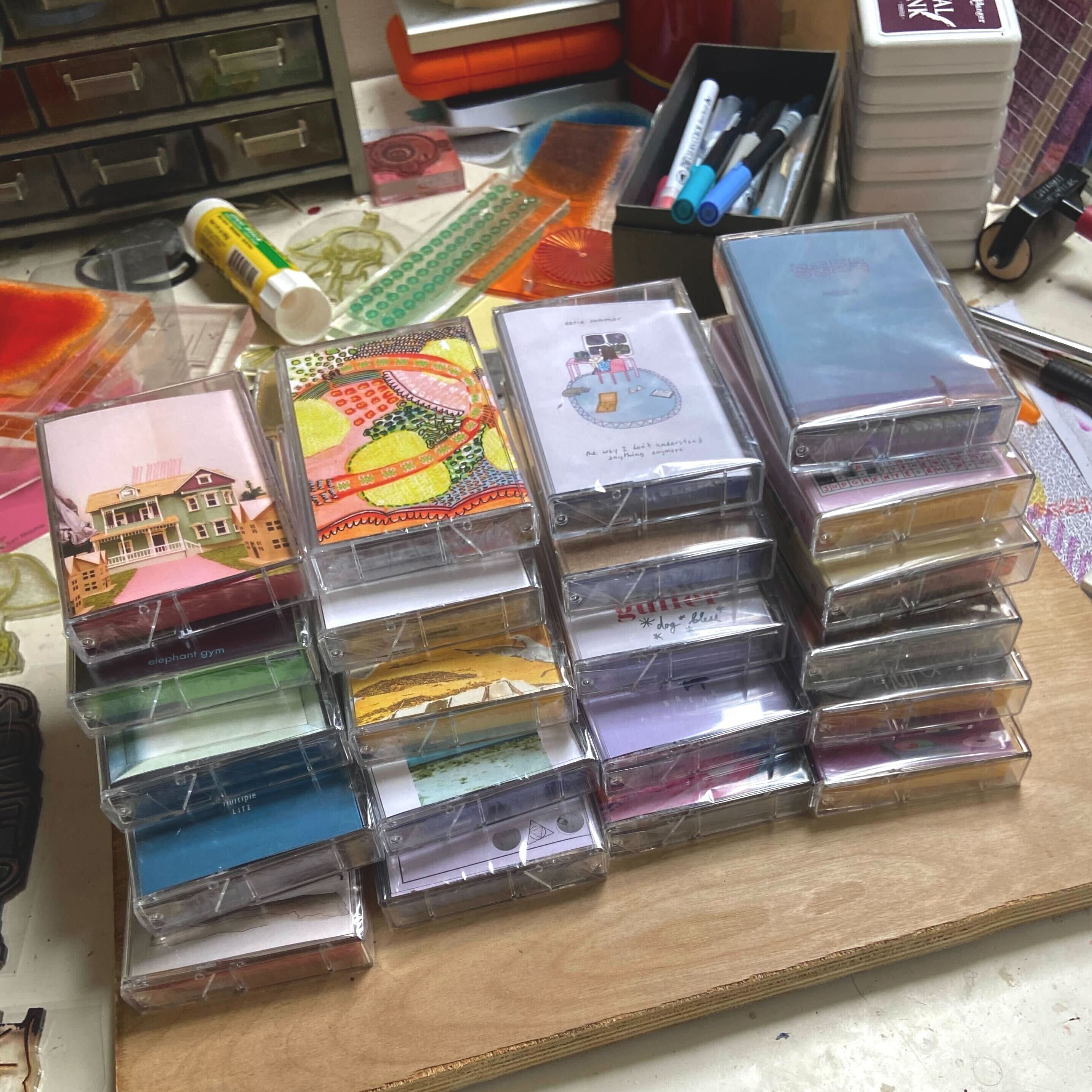 Product shots of Topshelf Records - Random Cassettes