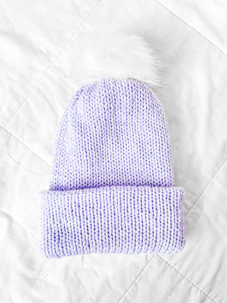 Sparkly Lilac Beanie