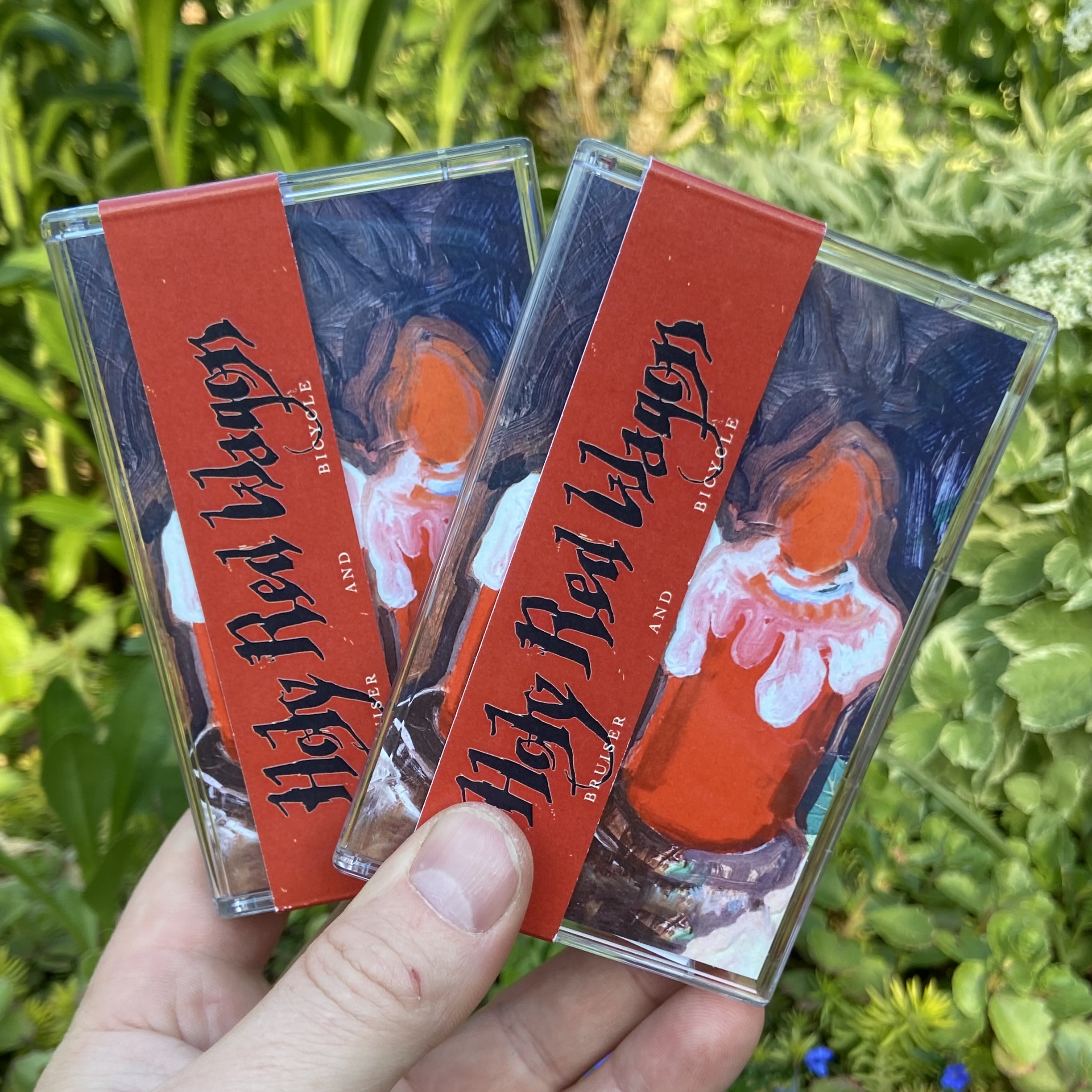 Product shots of Bruiser and Bicycle - Holy Red Wagon