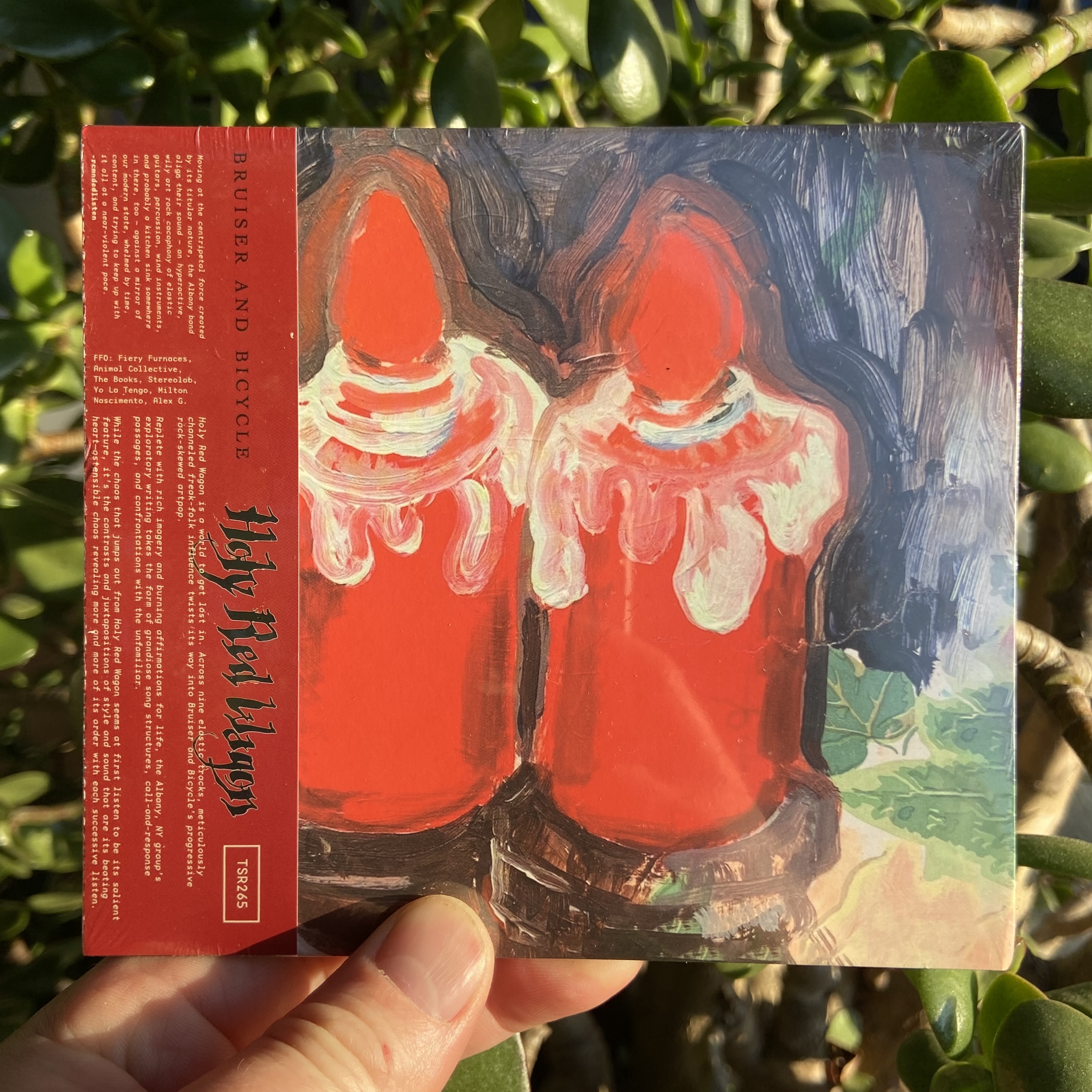 Product shots of Bruiser and Bicycle - Holy Red Wagon