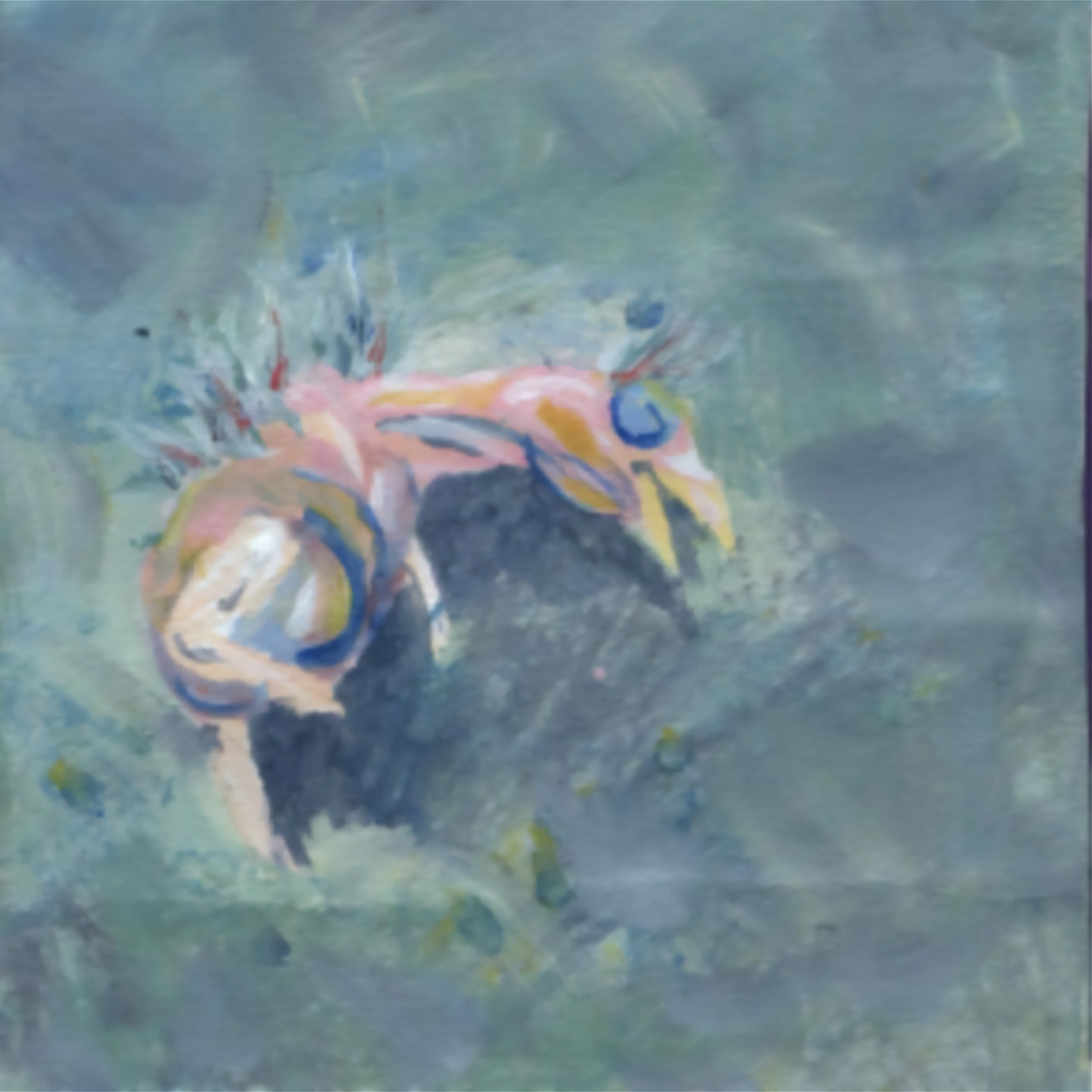 Product shots of blue smiley - return