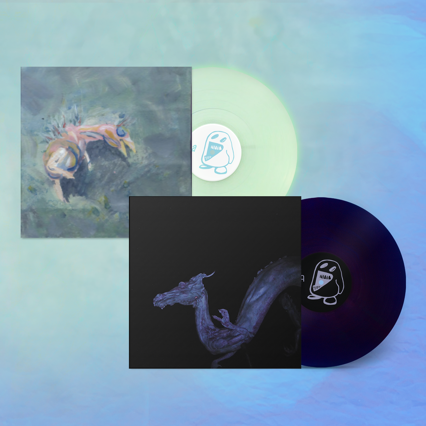 Product shots of blue smiley - blue smiley bundles