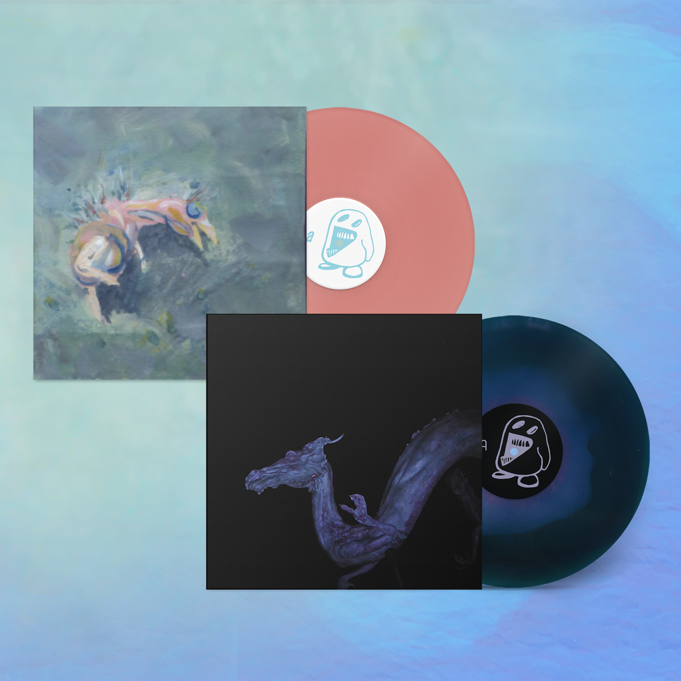 Product shots of blue smiley - blue smiley bundles