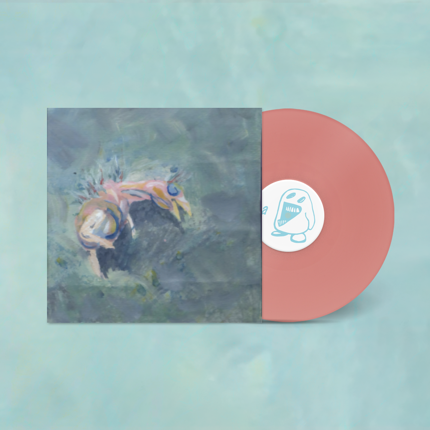 Product shots of blue smiley - return