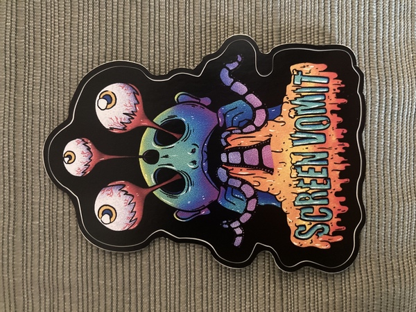 Film Monster Die-Cut Sticker