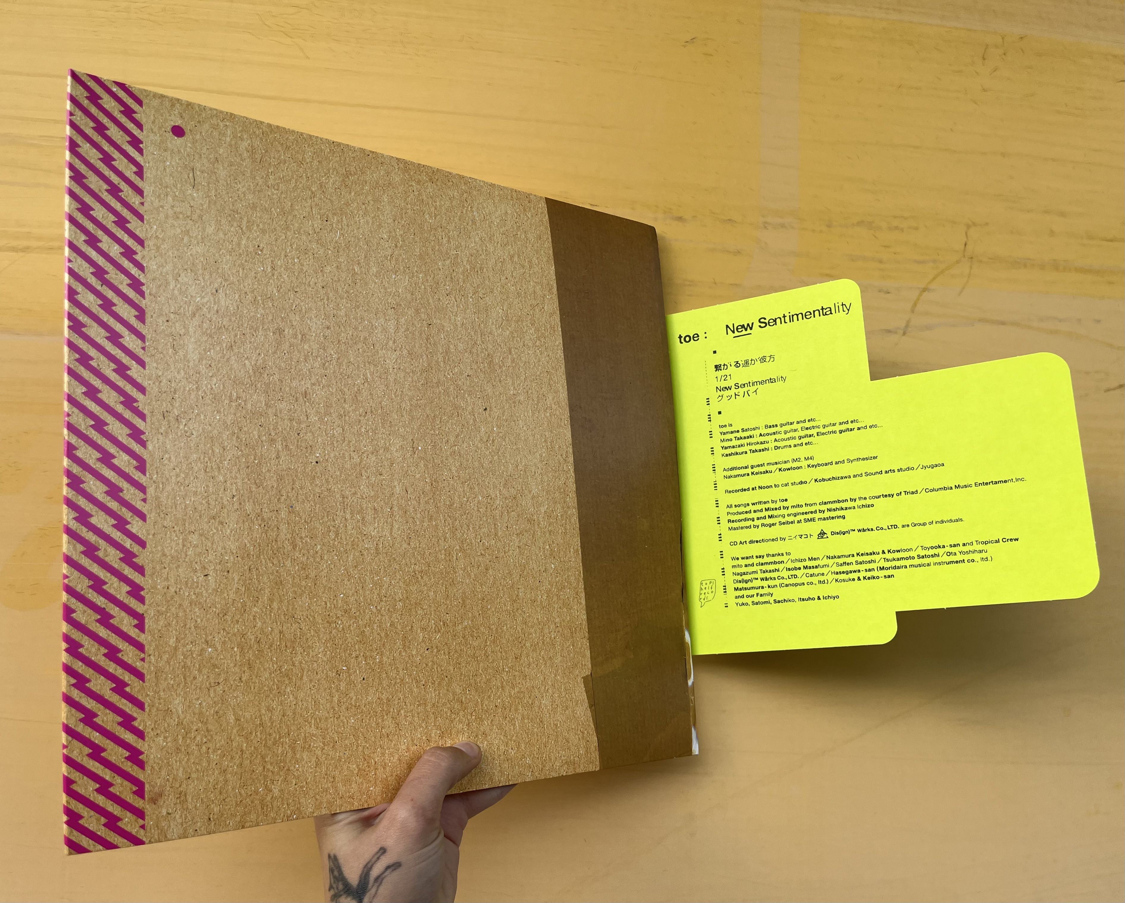 Product shots of toe  - New Sentimentality