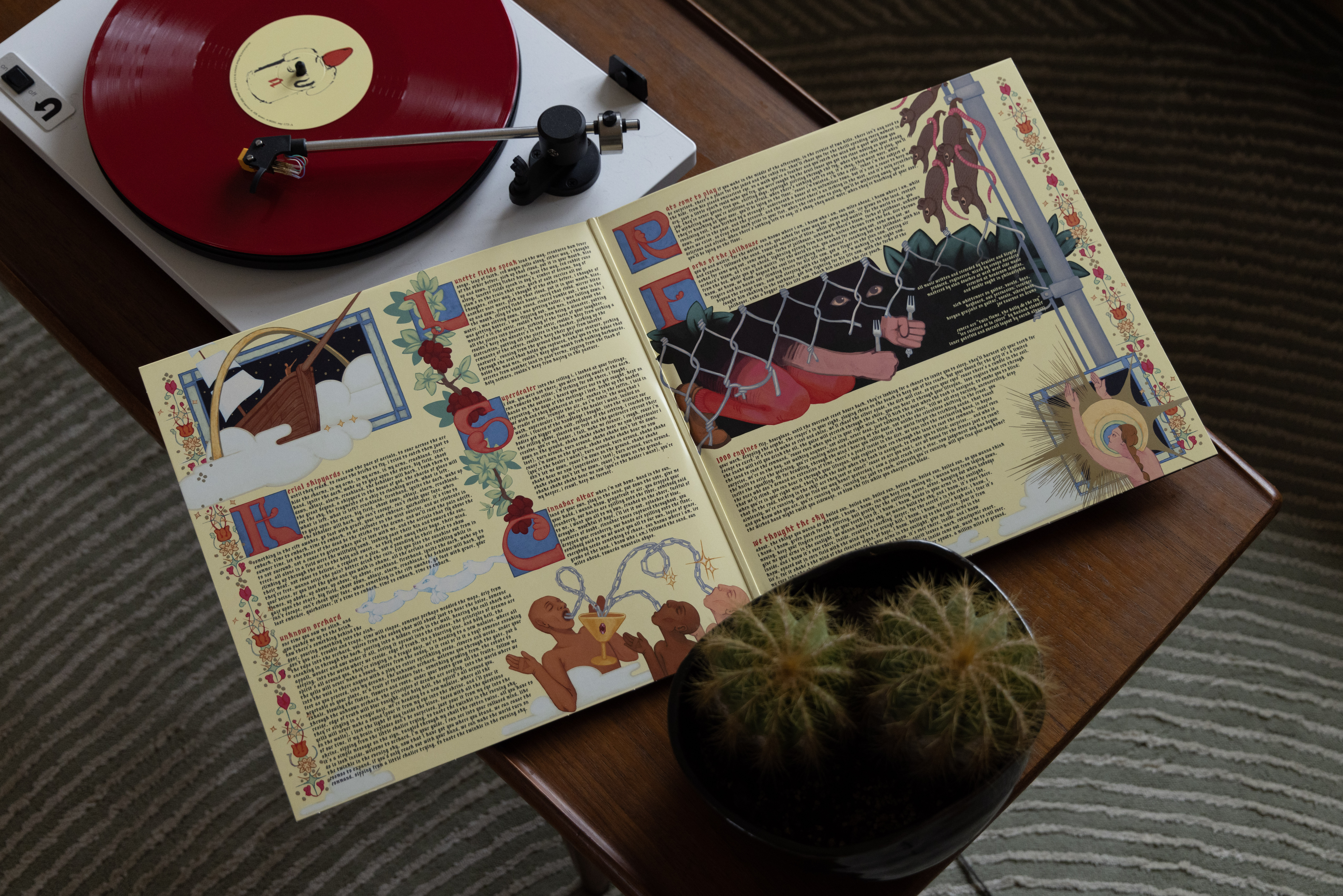 Product shots of Bruiser and Bicycle - Holy Red Wagon