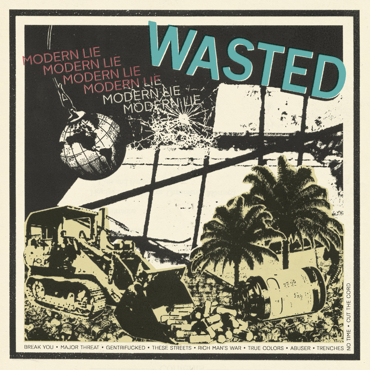 WASTED - Modern Lie 12” (SABOTAGE RECORDS)