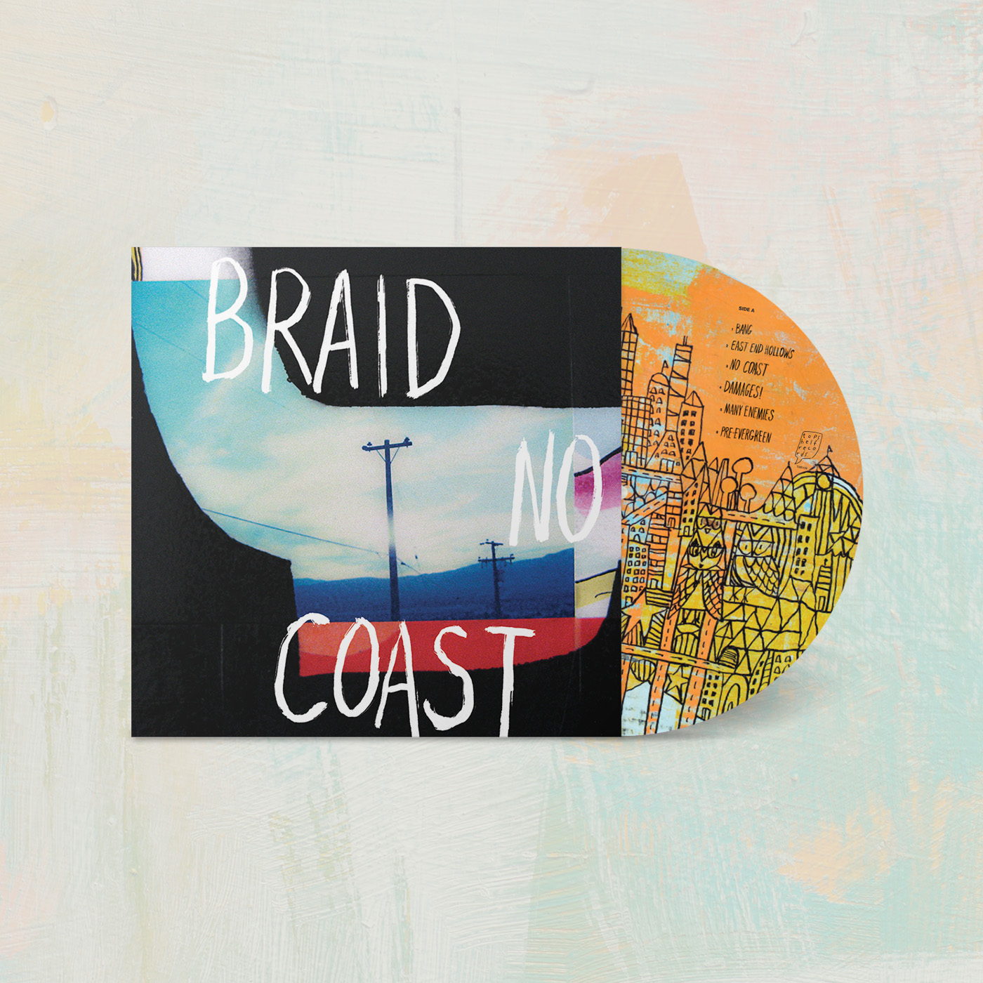 Product shots of Braid - No Coast Vinyl Bundles