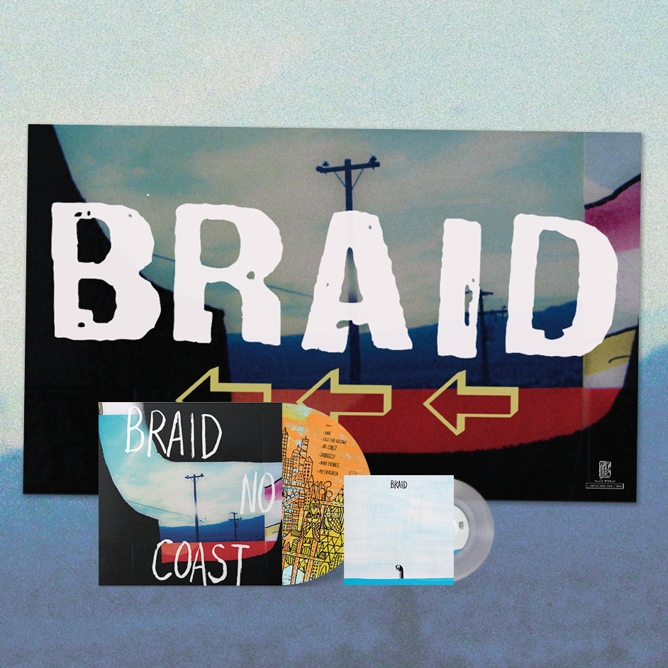 Product shots of Braid - No Coast Vinyl Bundles