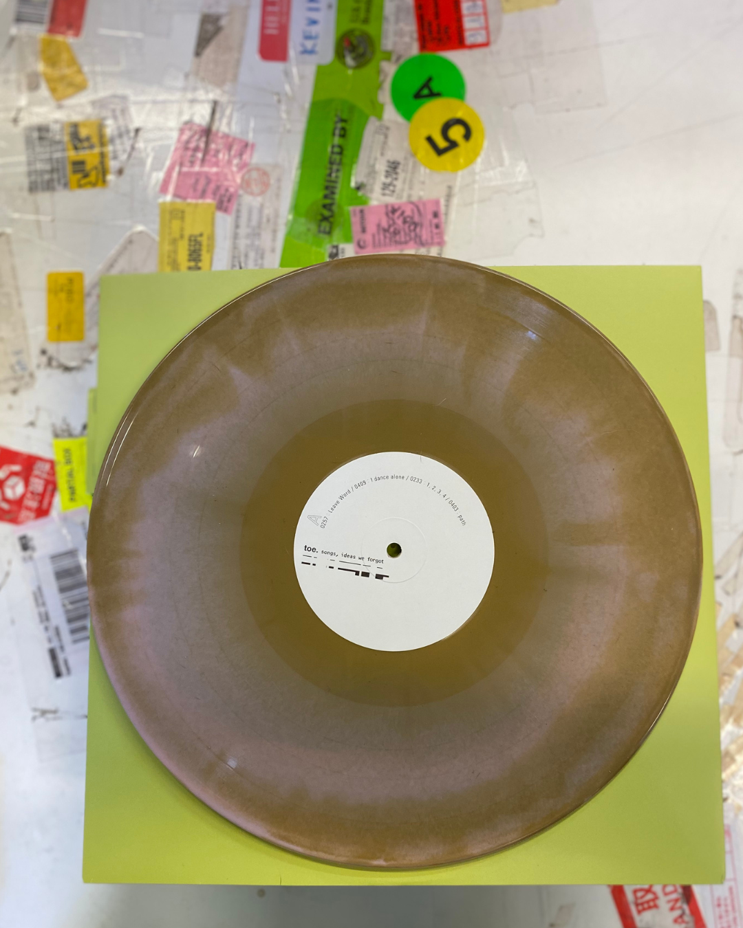 Product shots of toe - songs, ideas we forgot