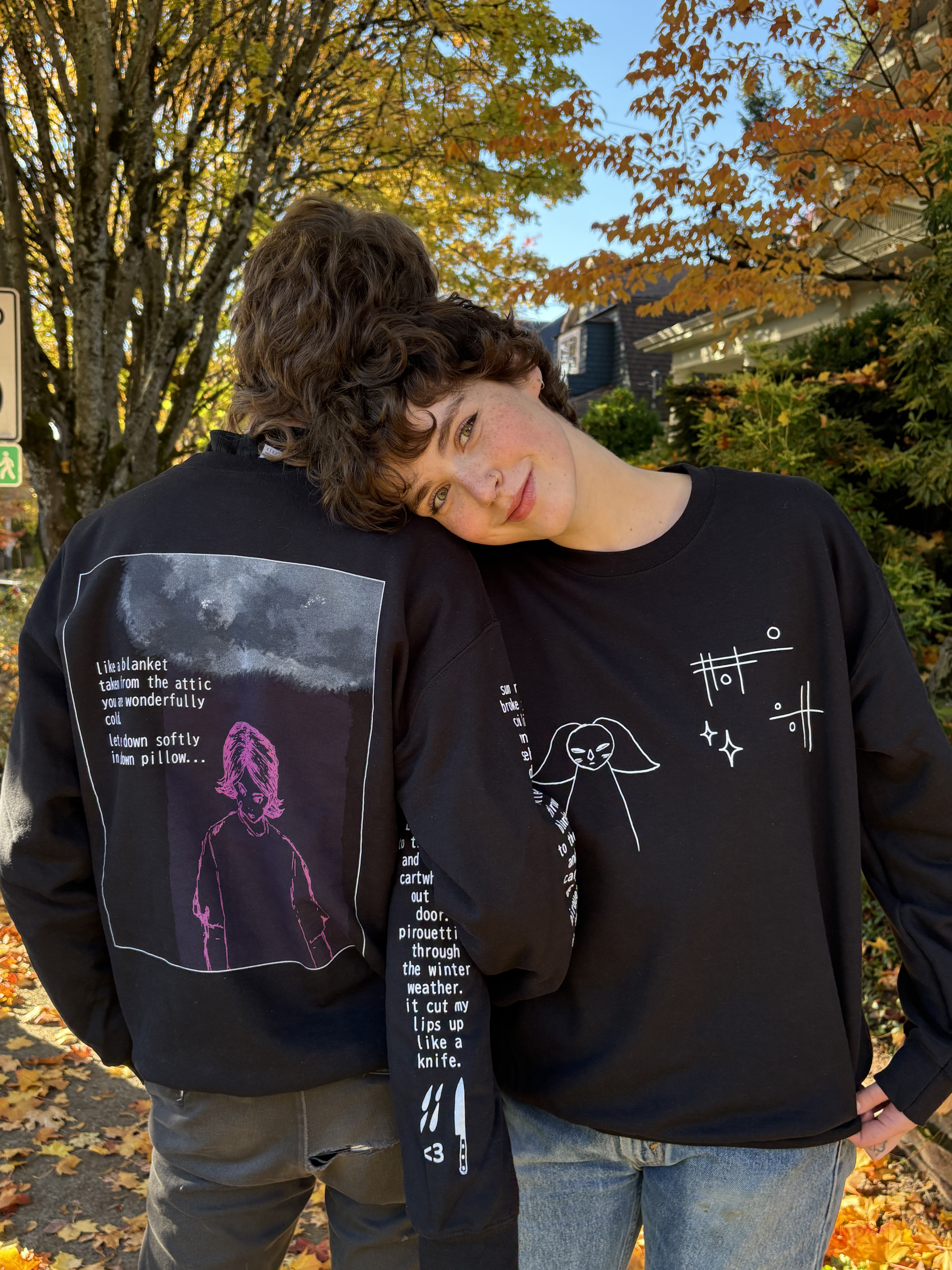 Product shots of Weatherday - crewneck sweater