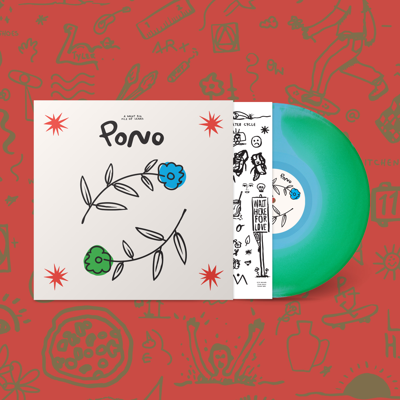 Product shots of A Great Big Pile of Leaves  - Pono