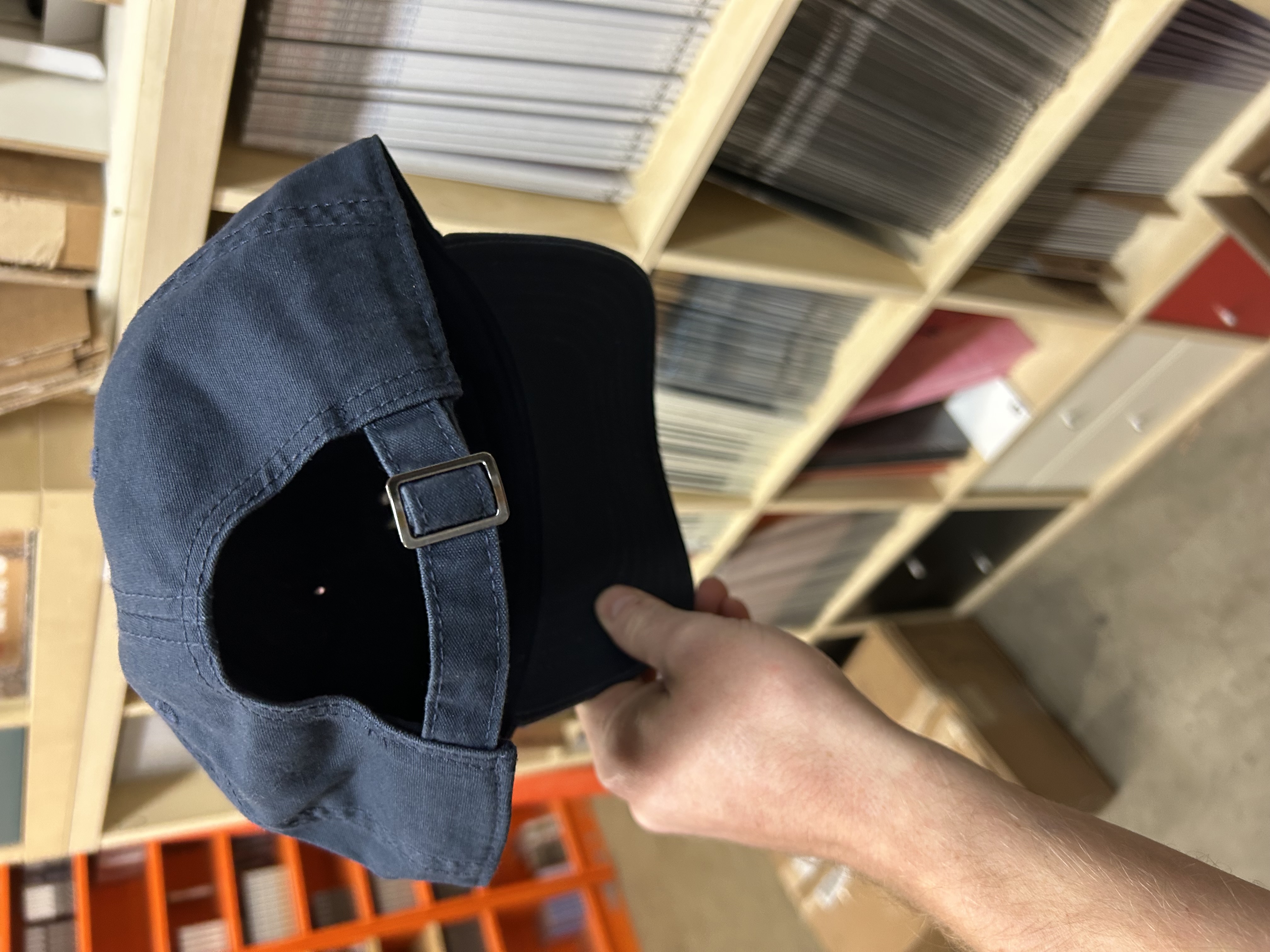 Product shots of Elephant Gym - Navy Blue Logo Hat