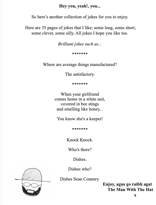 The Man Who Stares At Jokes - Volume 7