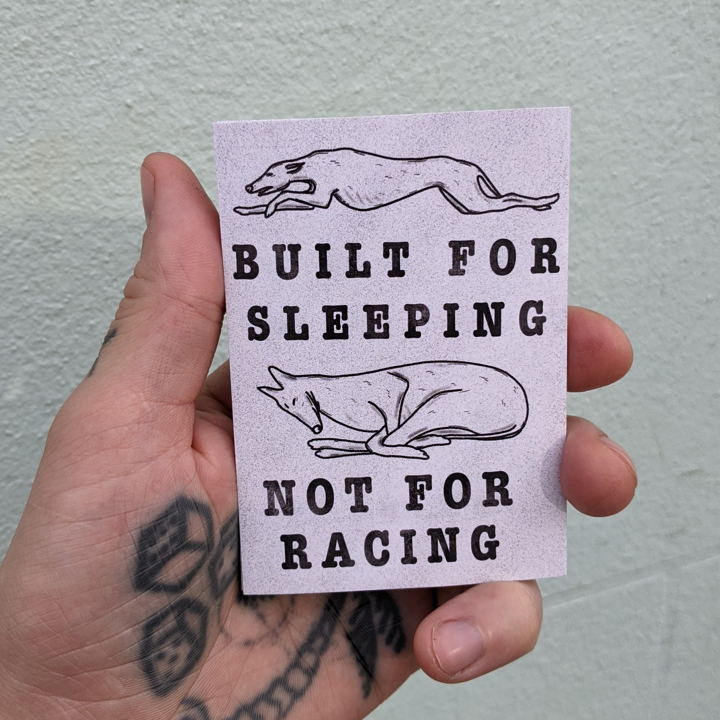 Built for sleeping sticker
