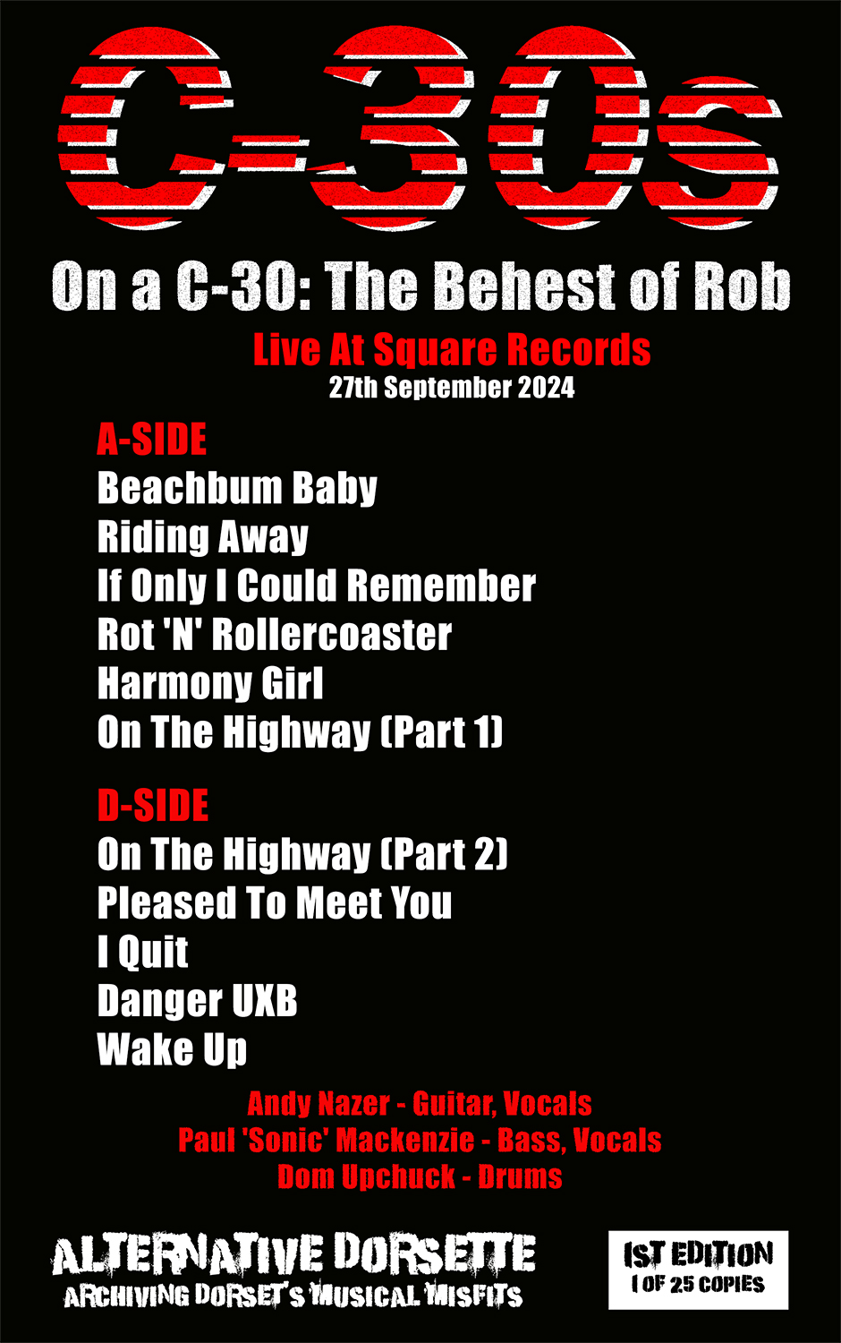 AD 008 C-30s - On a C30: The Behest Of Rob