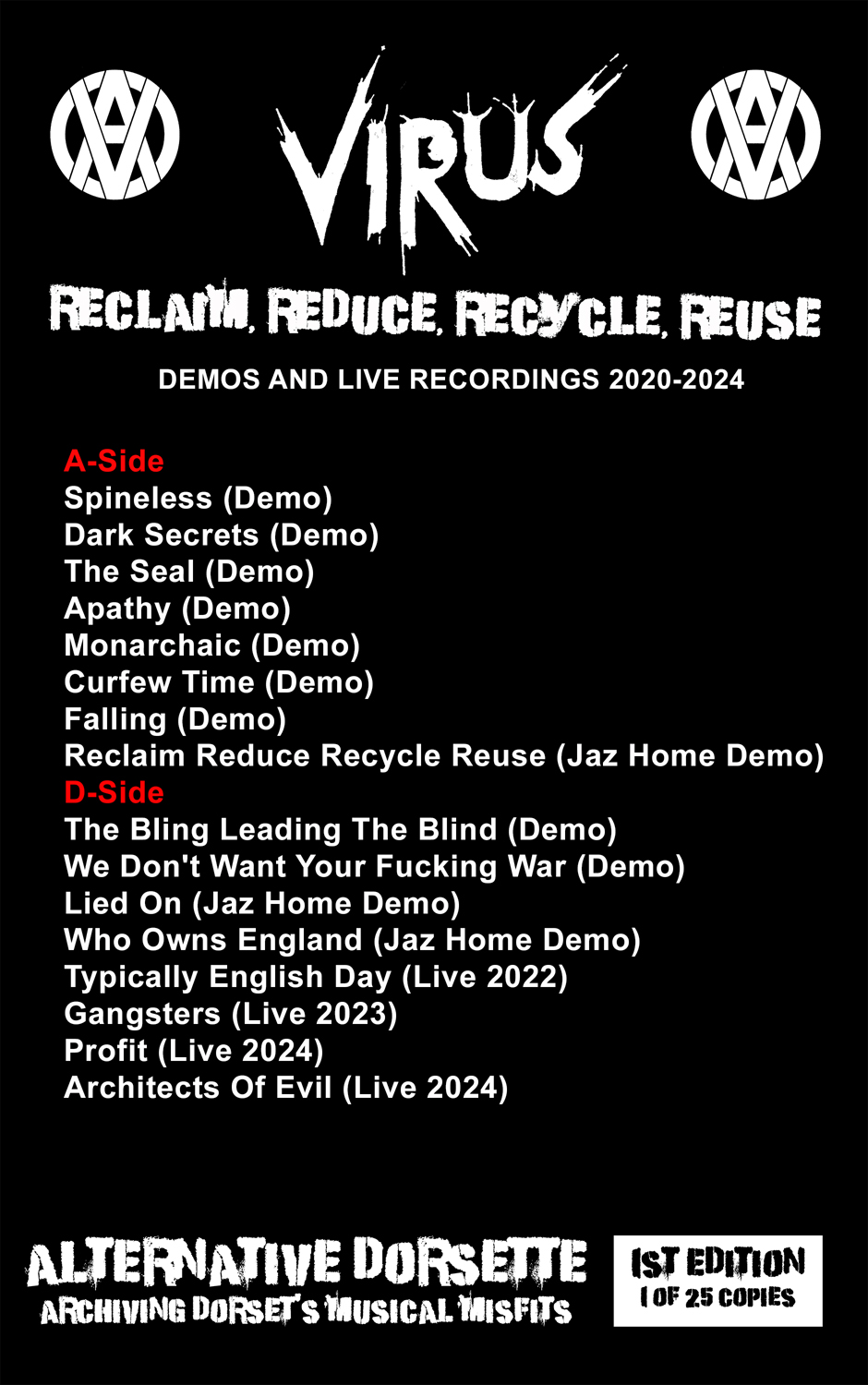 AD 001  Virus - Reclaim, Reduce, Recycle, Reuse