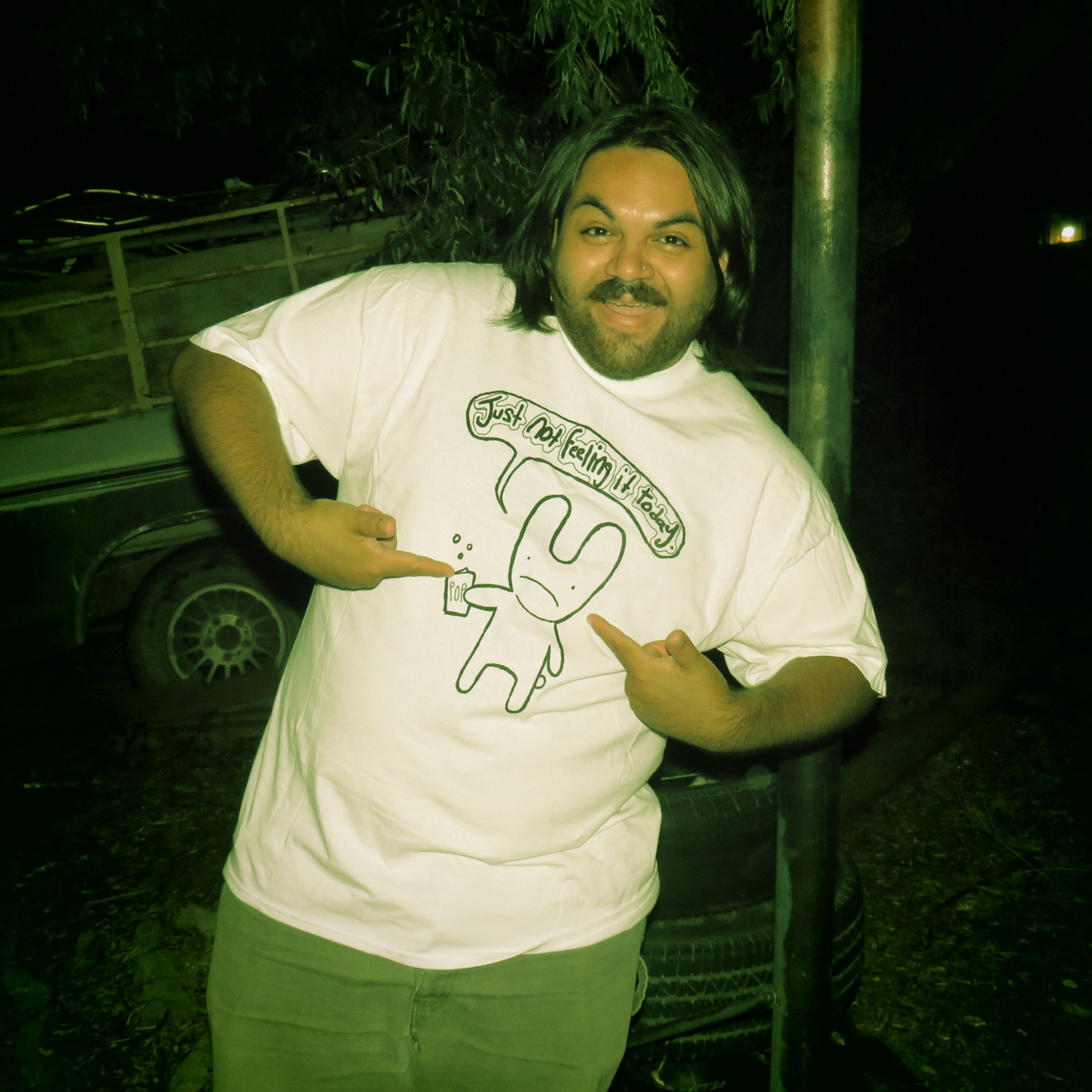 Lazy Bunny T-Shirt (LEFT OVER FROM TOUR MODE)