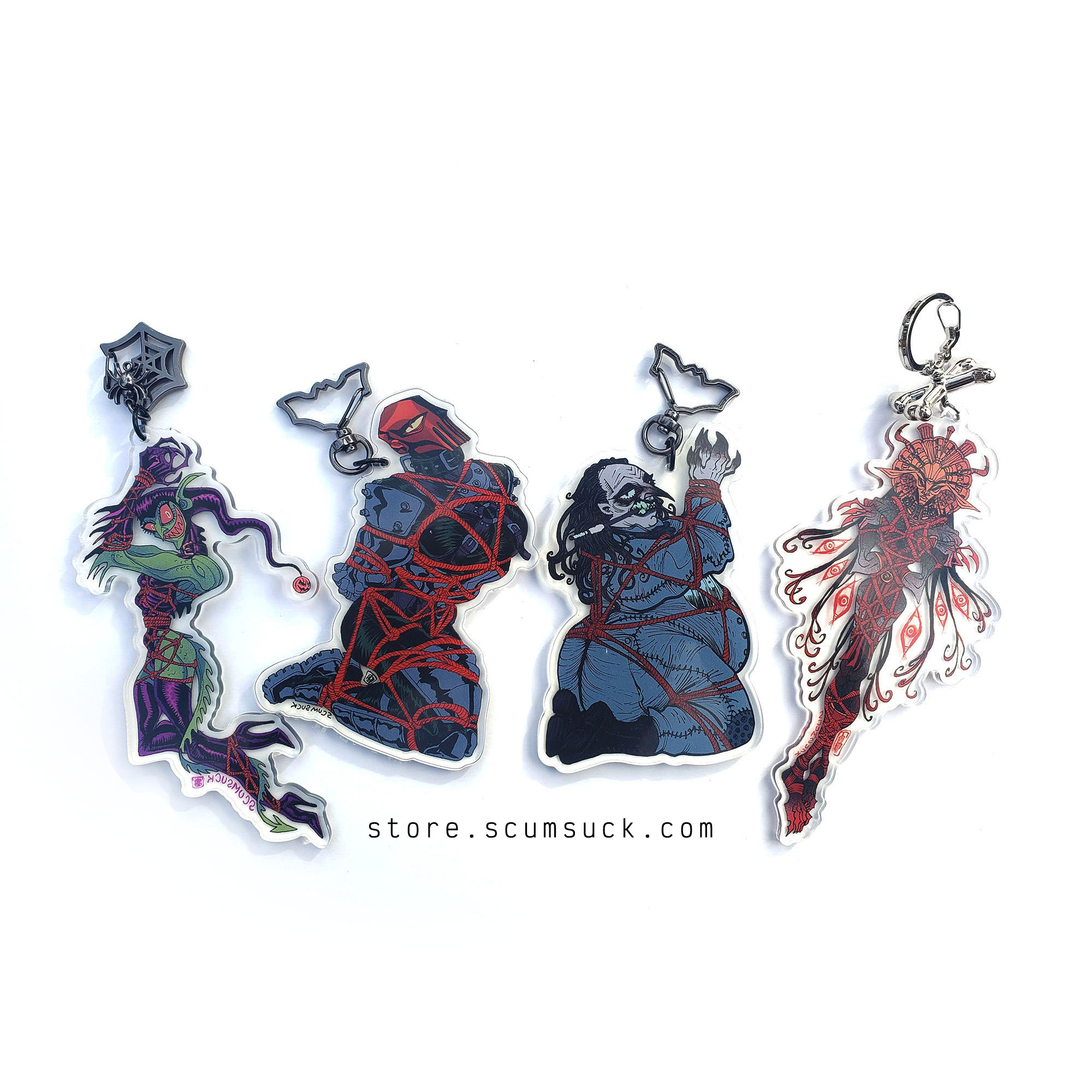 Acrylic Charms: Kinbaku Baddies
