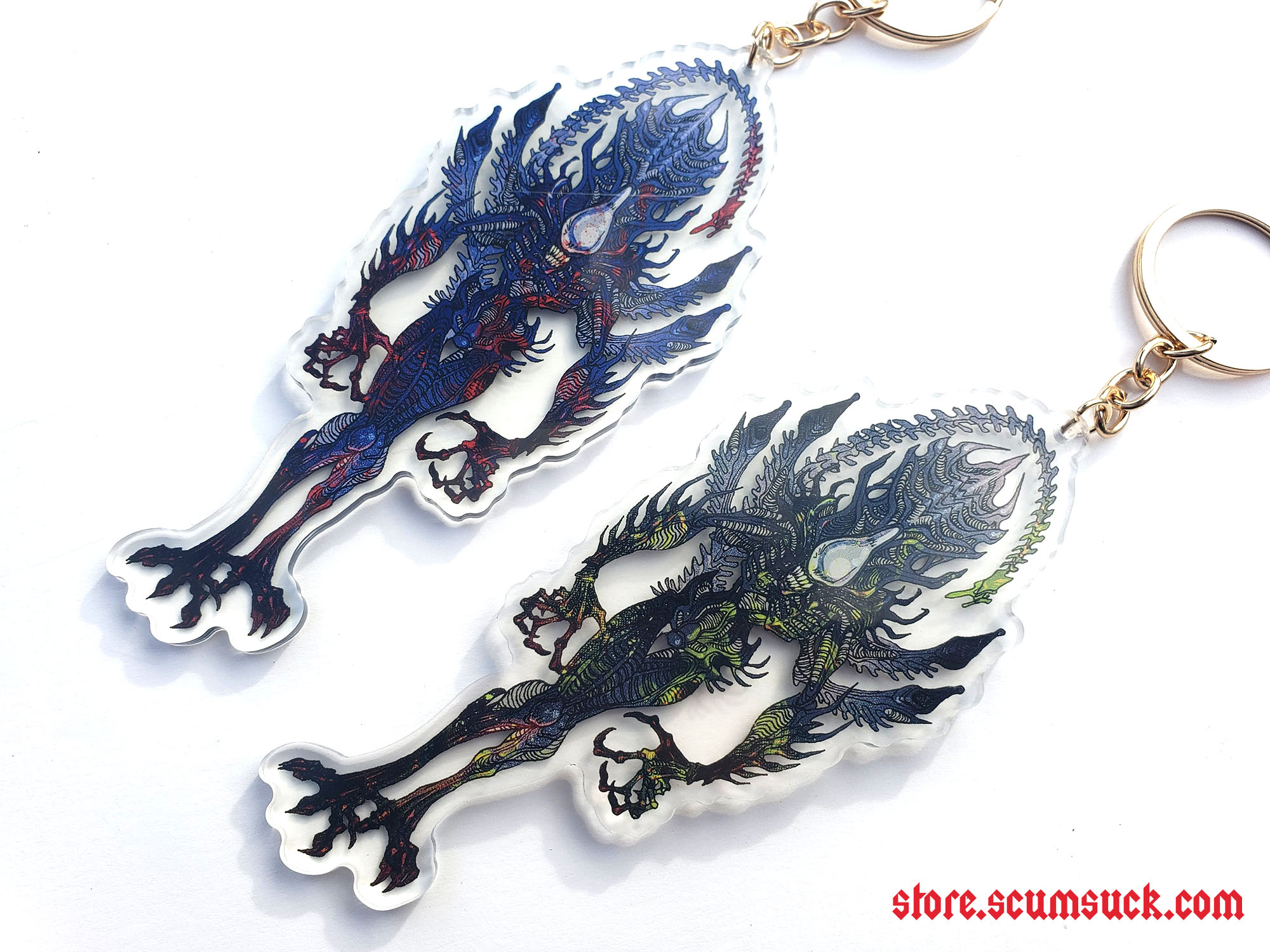 Acrylic Charms: Xenomorphs (tall)