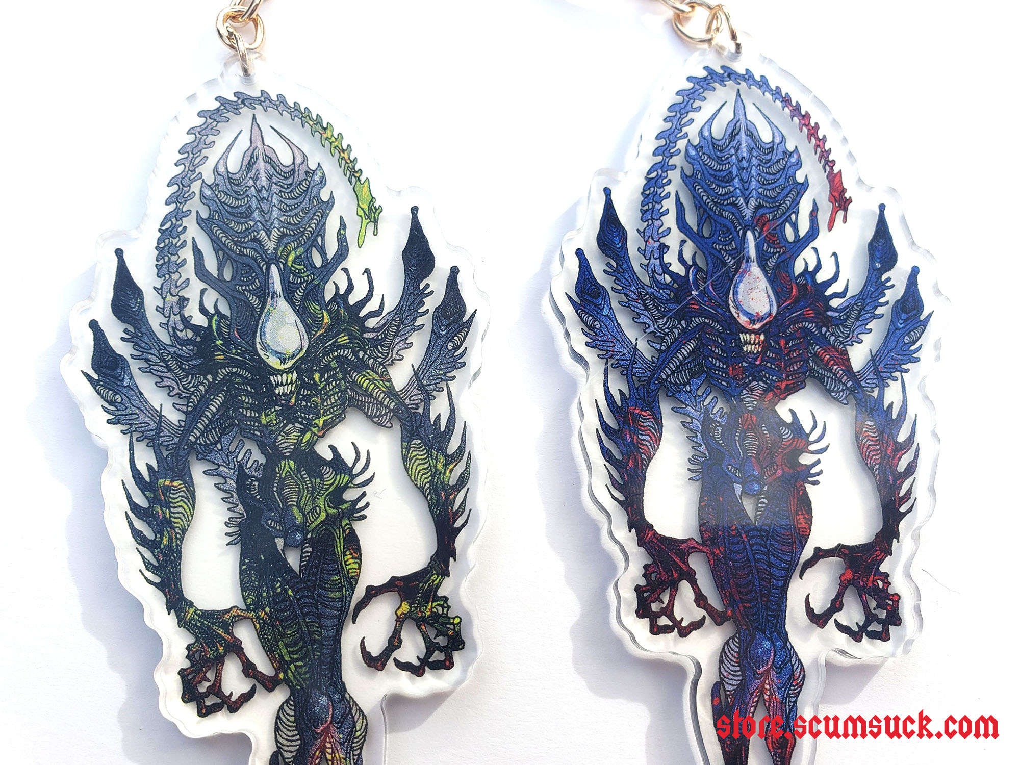 Acrylic Charms: Xenomorphs (tall)