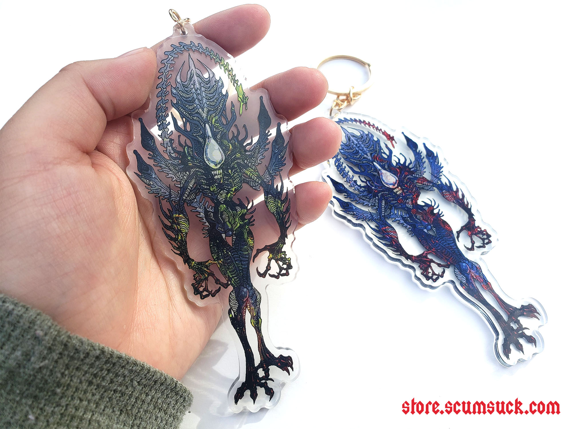 Acrylic Charms: Xenomorphs (tall)