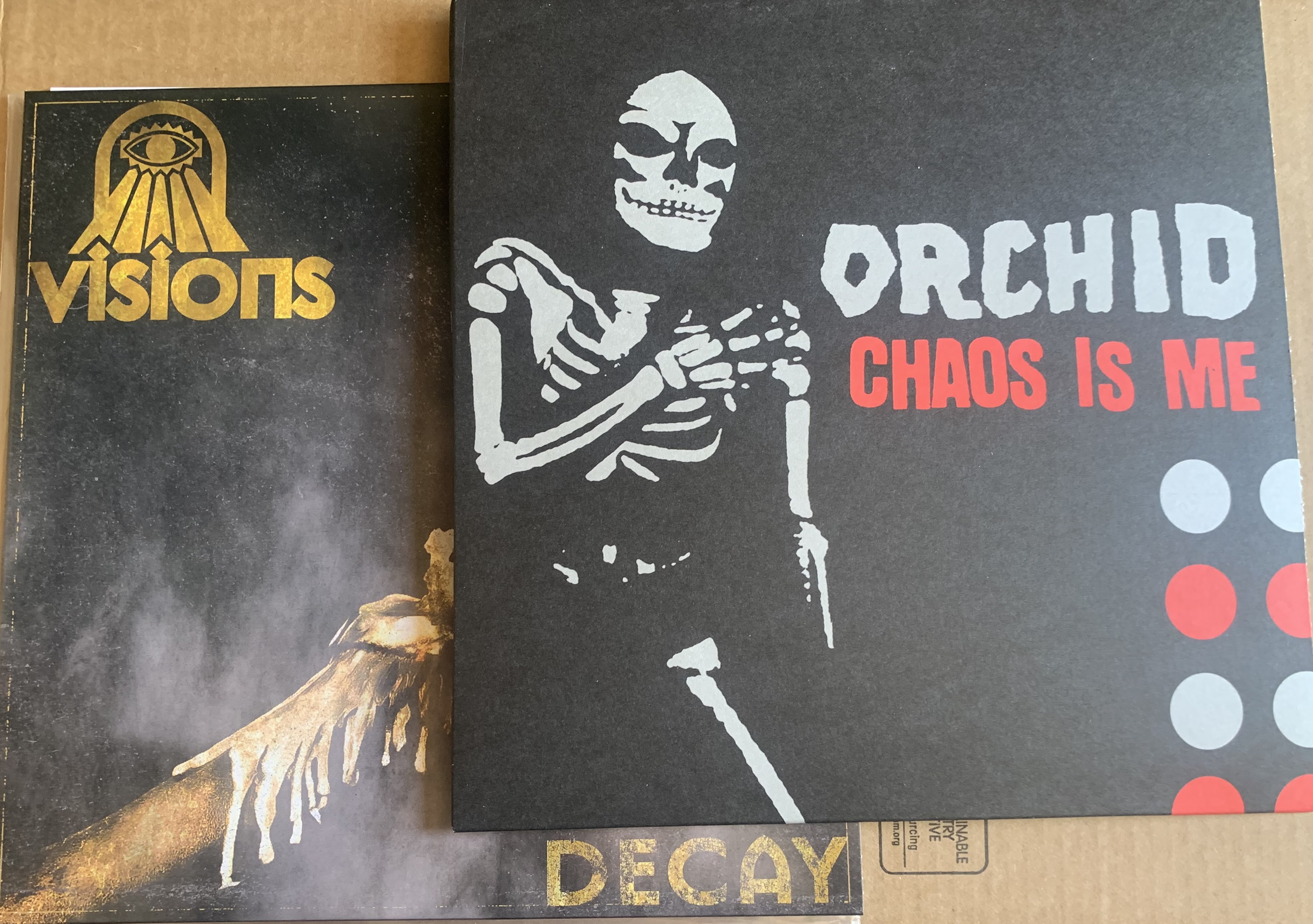Orchid - Chaos Is Me LP/Visions - Decay LP bundle