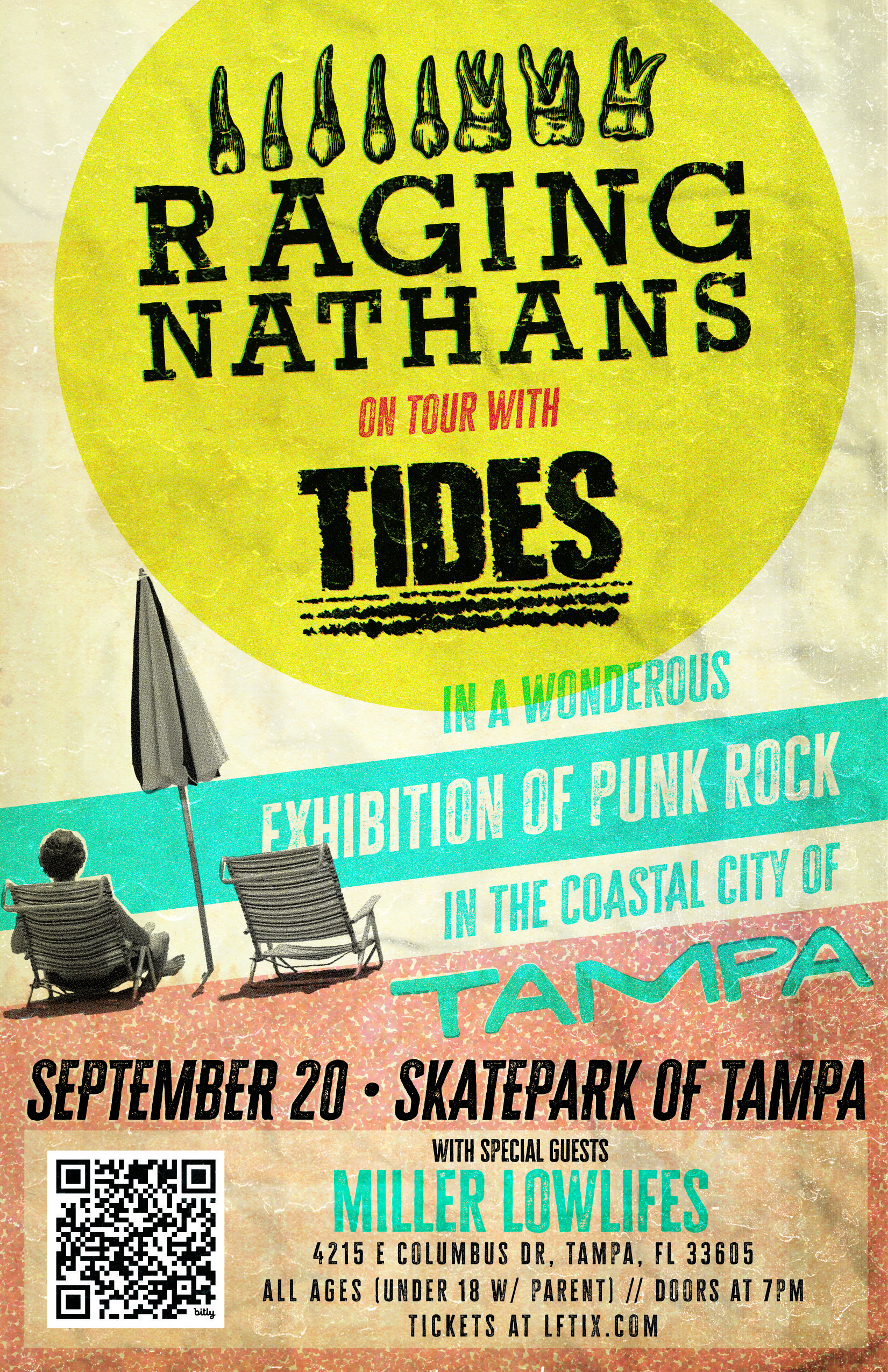 The Raging Nathans (OH), Tides, Miller Lowlifes at Skatepark of Tampa
