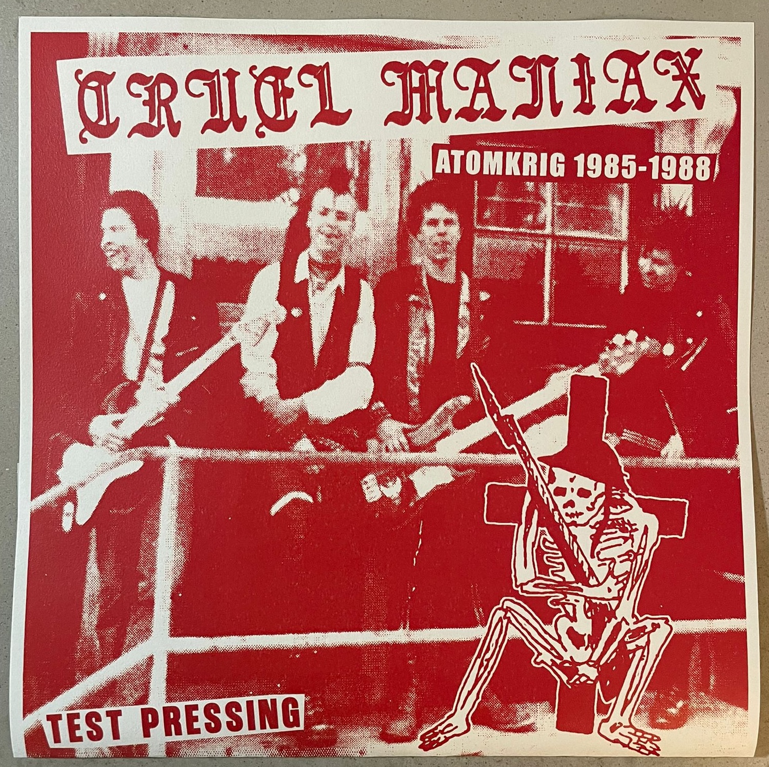 CRUEL MANIAX - Atomkrig 1985-1988 LP TEST PRESS