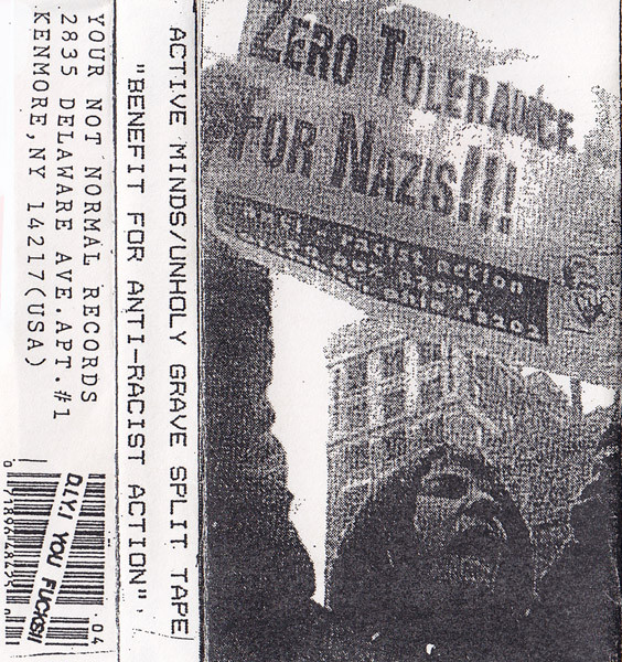 Active Minds / Unholy Grave - Benefit For Anti-Racist Action (cs, 1997, Dubbed)