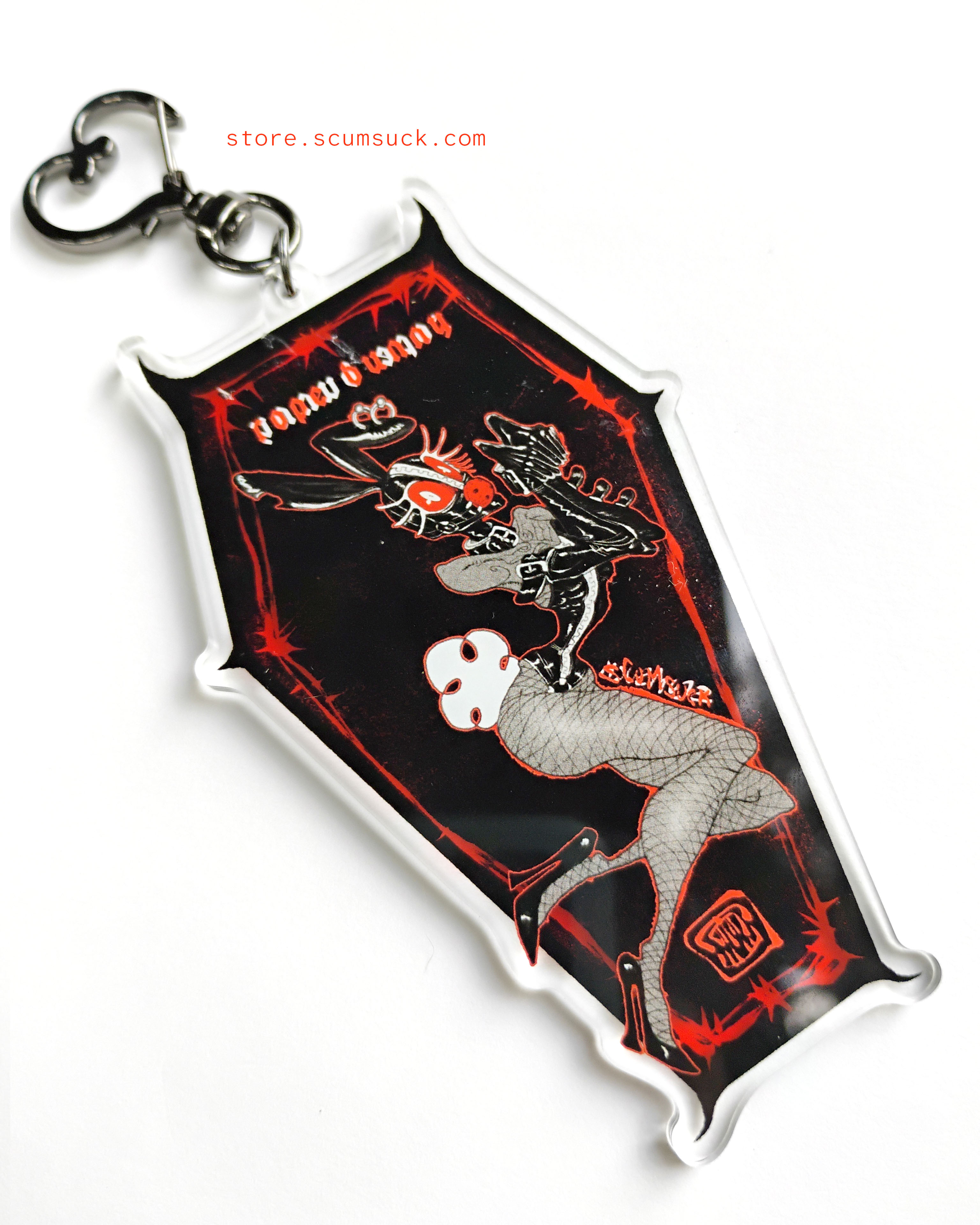 Acrylic Charms: Rope Bunny + Kitty