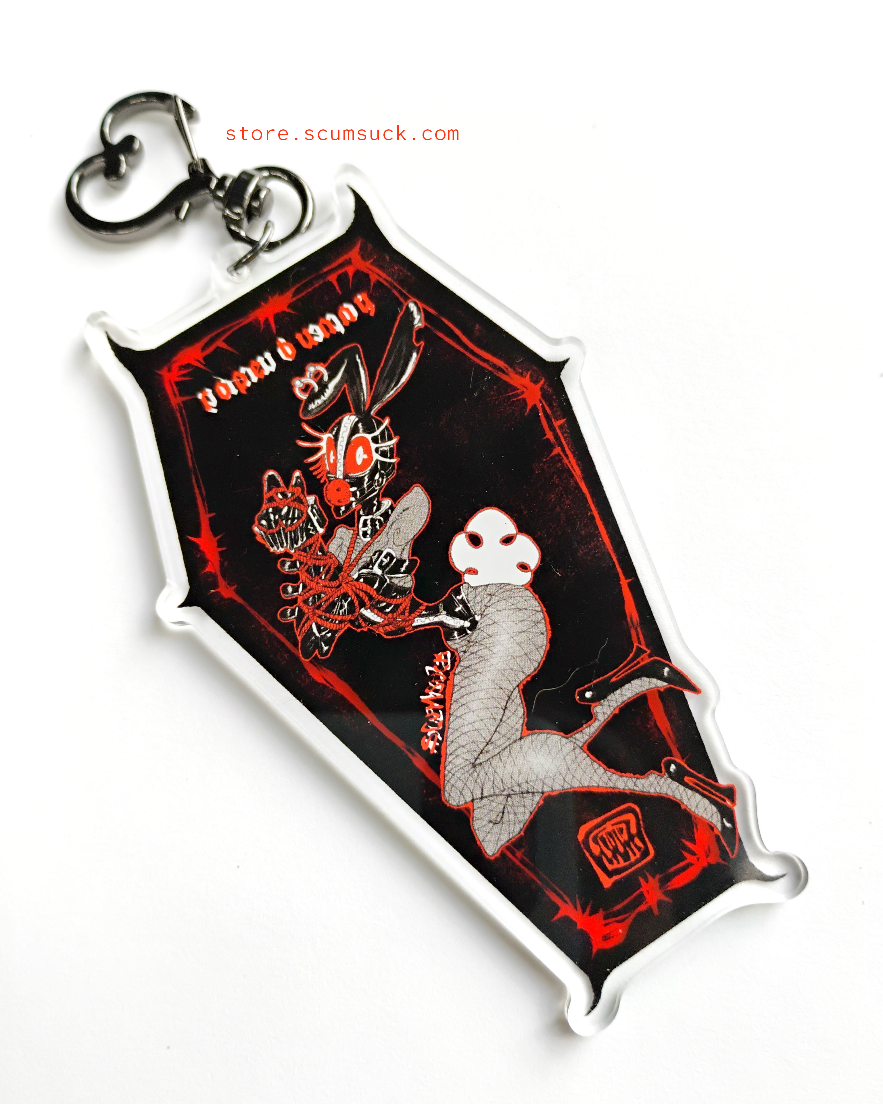 Acrylic Charms: Rope Bunny + Kitty
