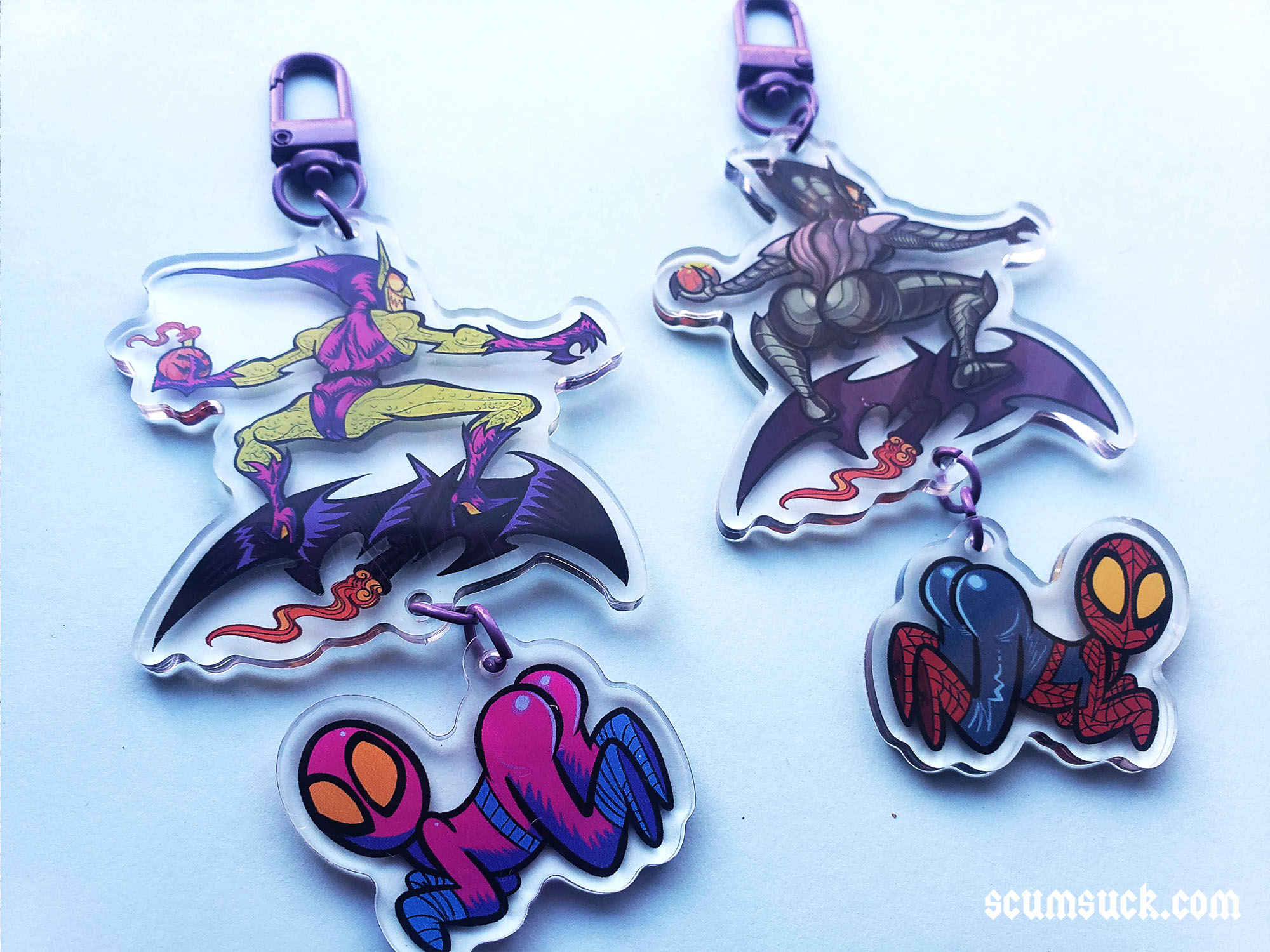 Acrylic Charms: Goblin n' Spider butt
