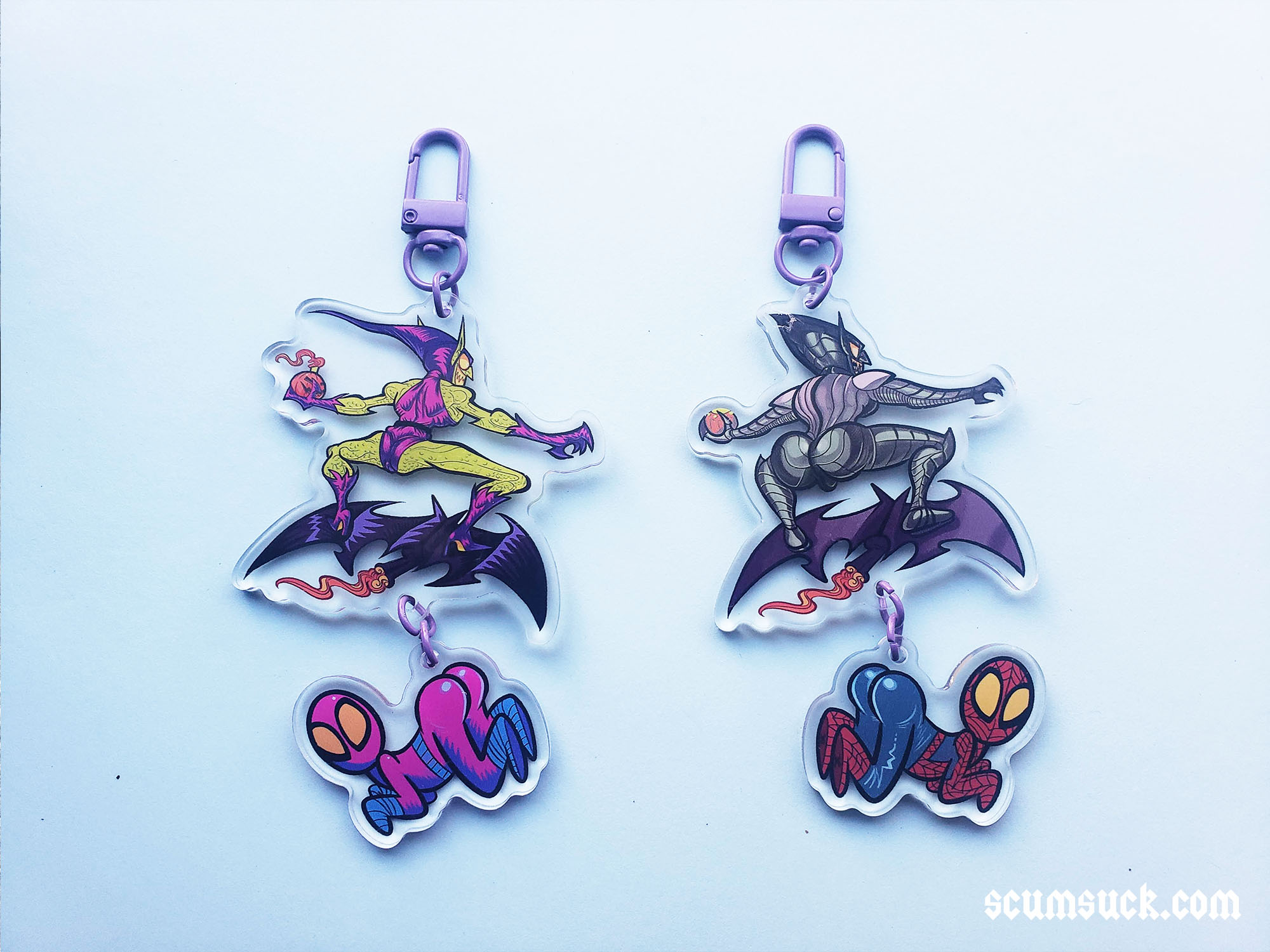 Acrylic Charms: Goblin n' Spider butt
