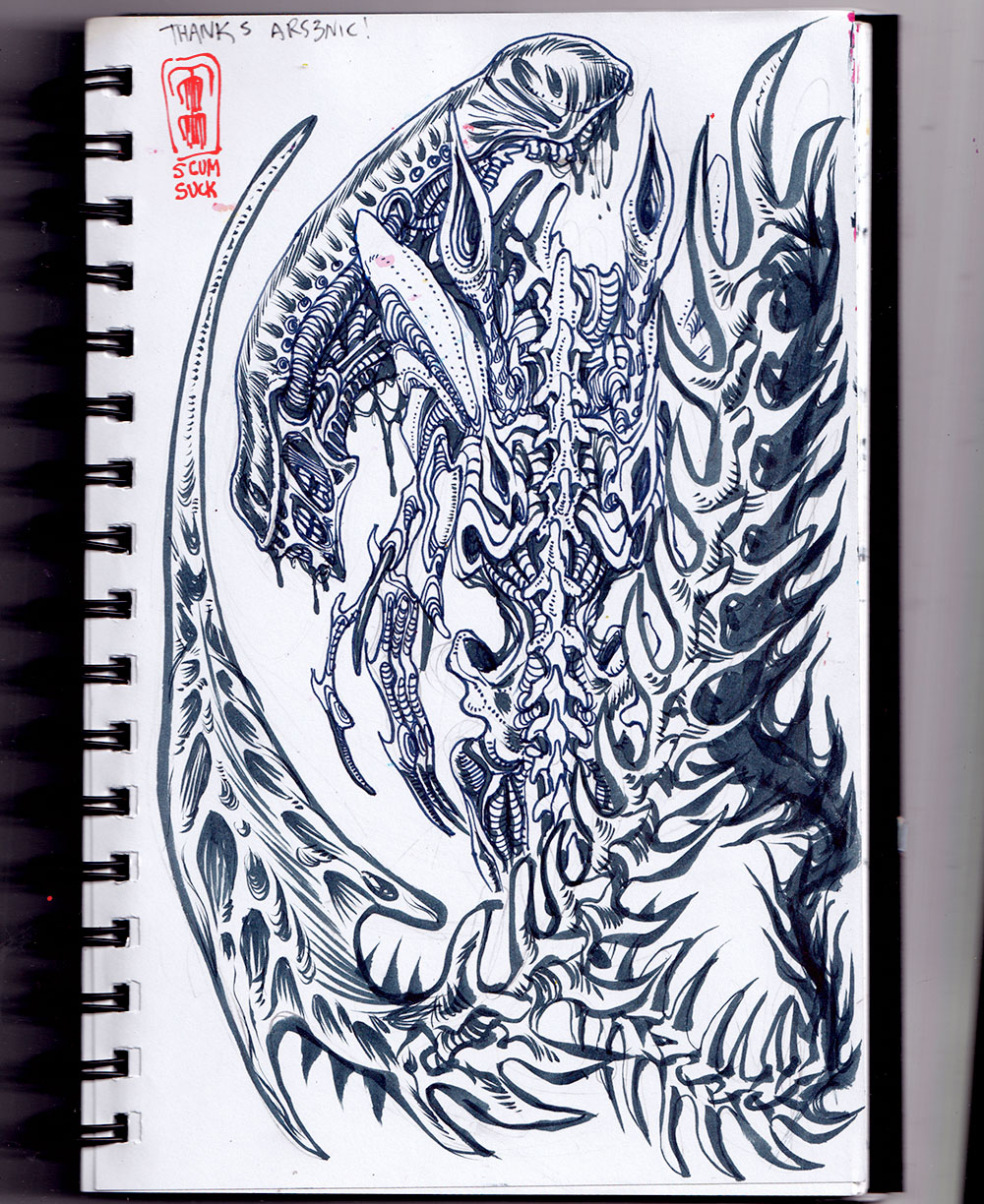 Custom sketch in da mail!